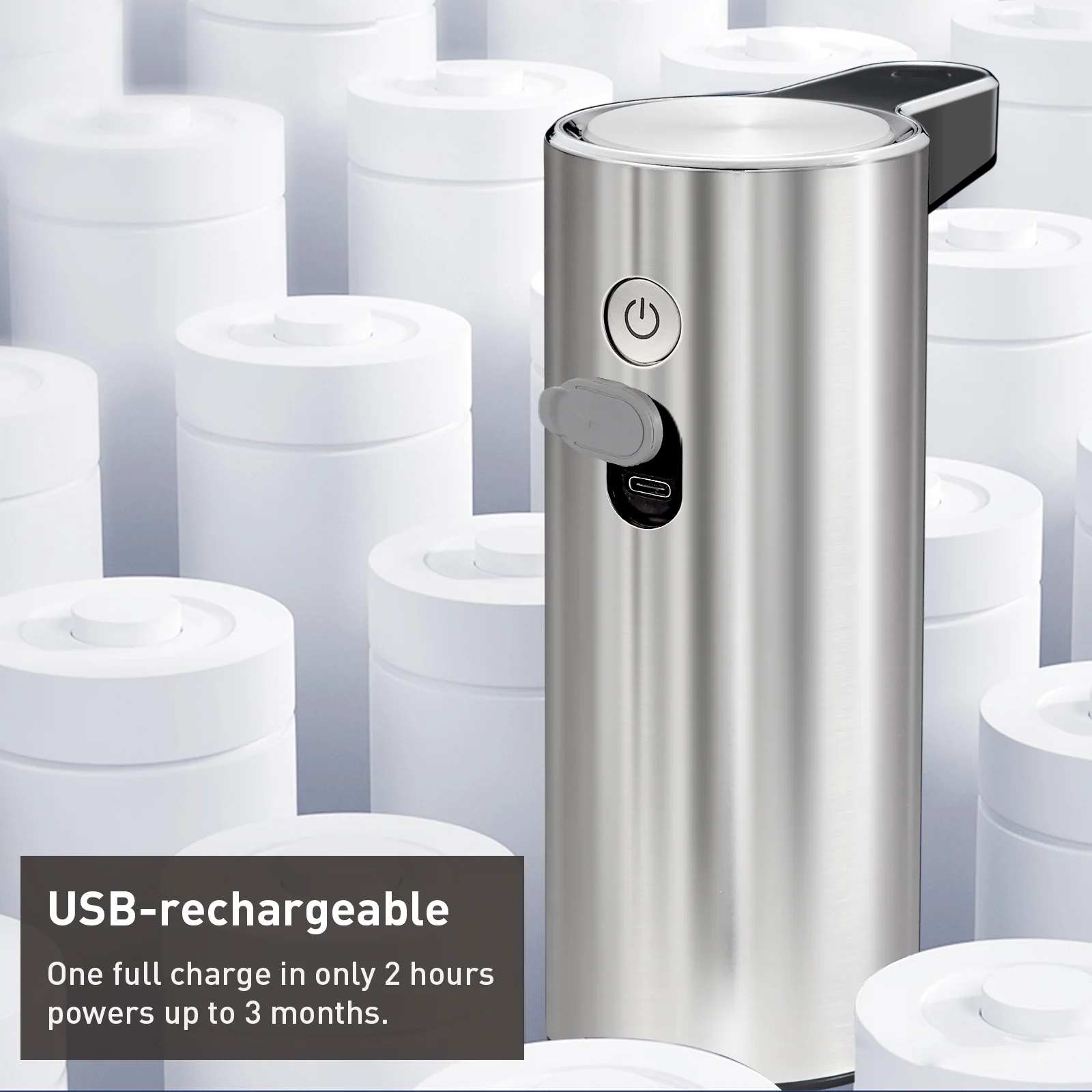 Aroma Smart Foaming Soap Dispenser - Stainless Steel - Image 7