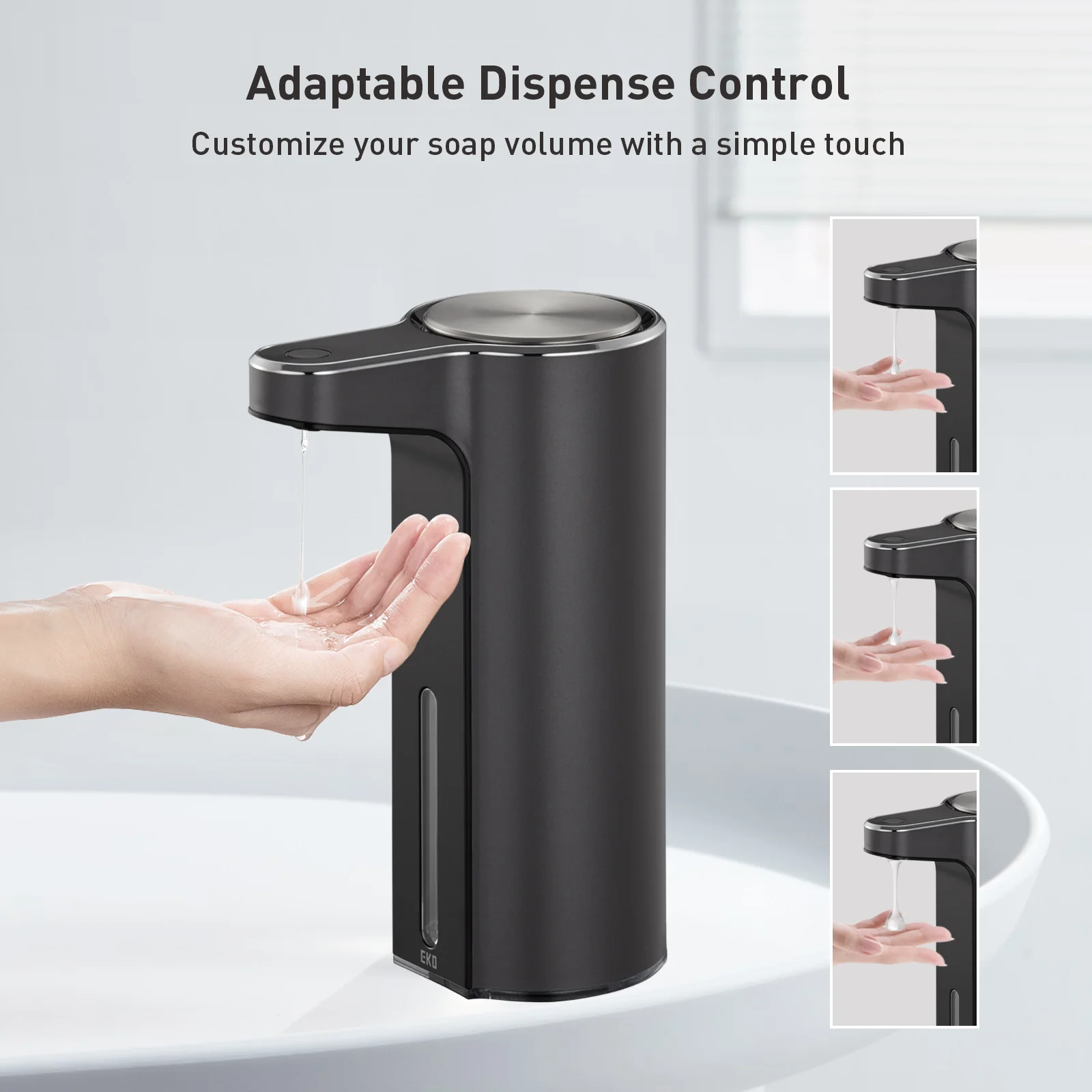 Aroma Smart Liquid Soap Dispenser - Dark Gray - Image 3