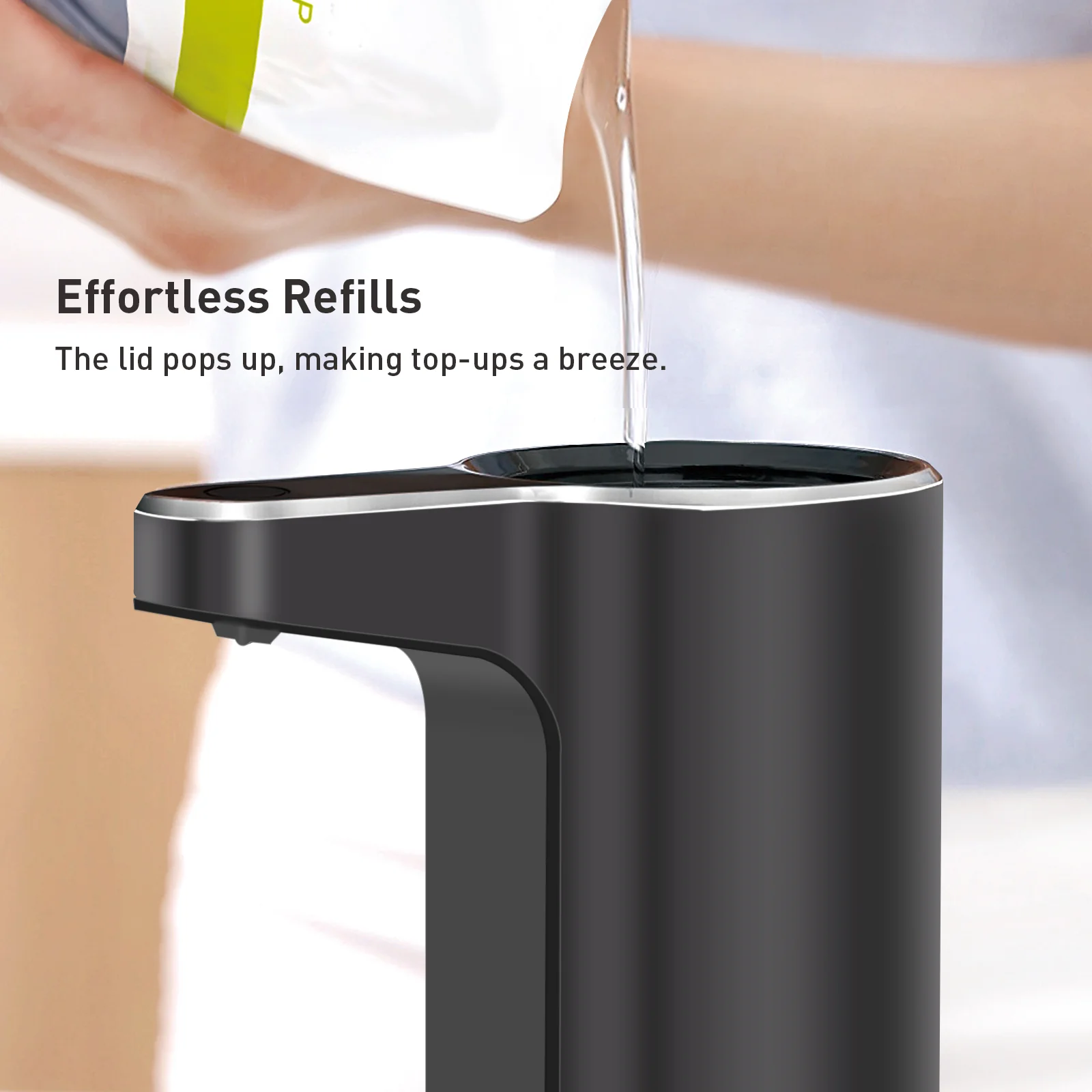 Aroma Smart Liquid Soap Dispenser - Dark Gray - Image 5
