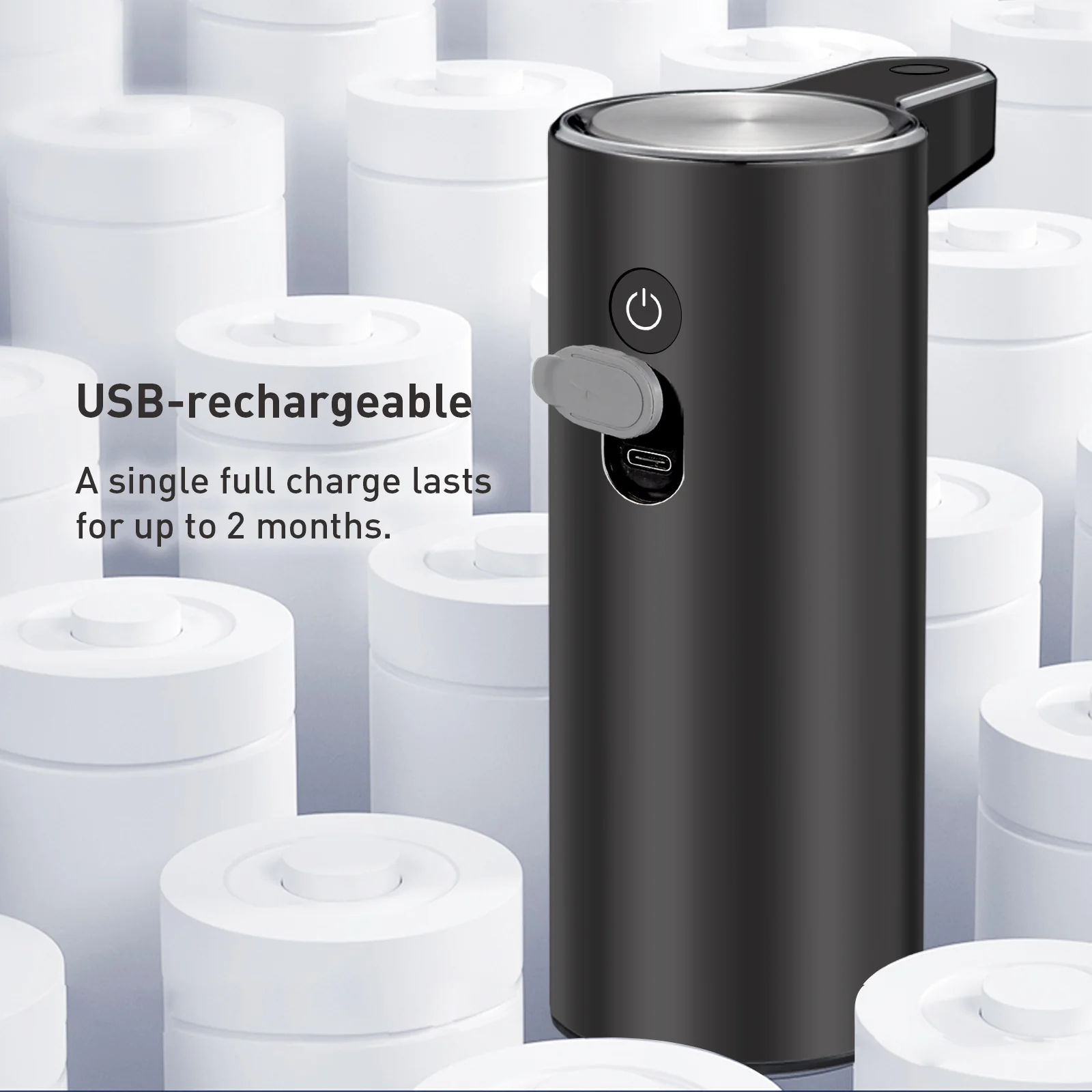 Aroma Smart Liquid Soap Dispenser - Dark Gray - Image 6