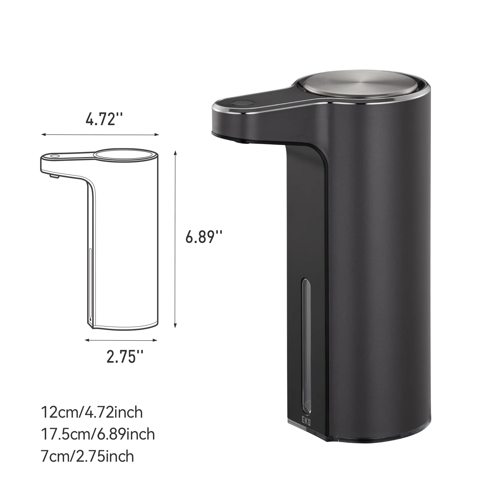 Aroma Smart Liquid Soap Dispenser - Dark Gray - Image 9