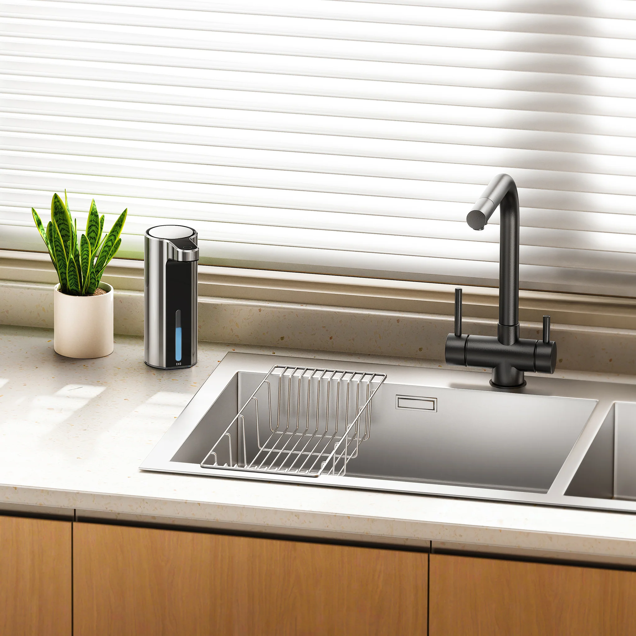 Aroma Smart Liquid Soap Dispenser - Chrome Metallic - Image 3