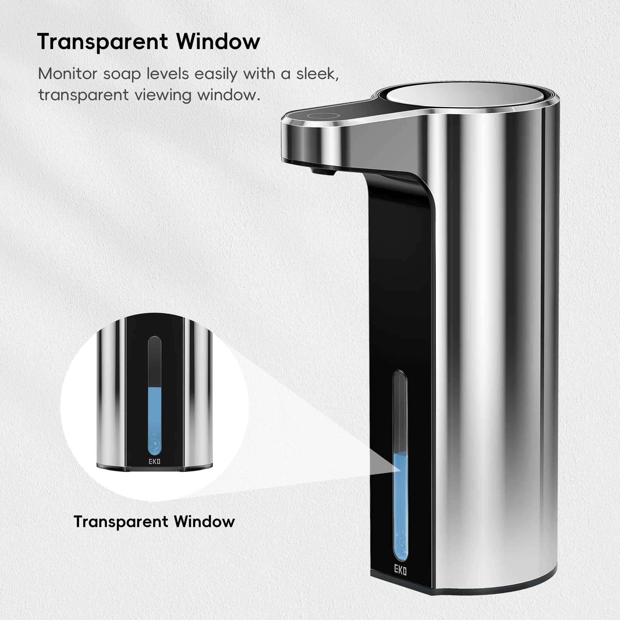 Aroma Smart Liquid Soap Dispenser - Chrome Metallic - Image 5