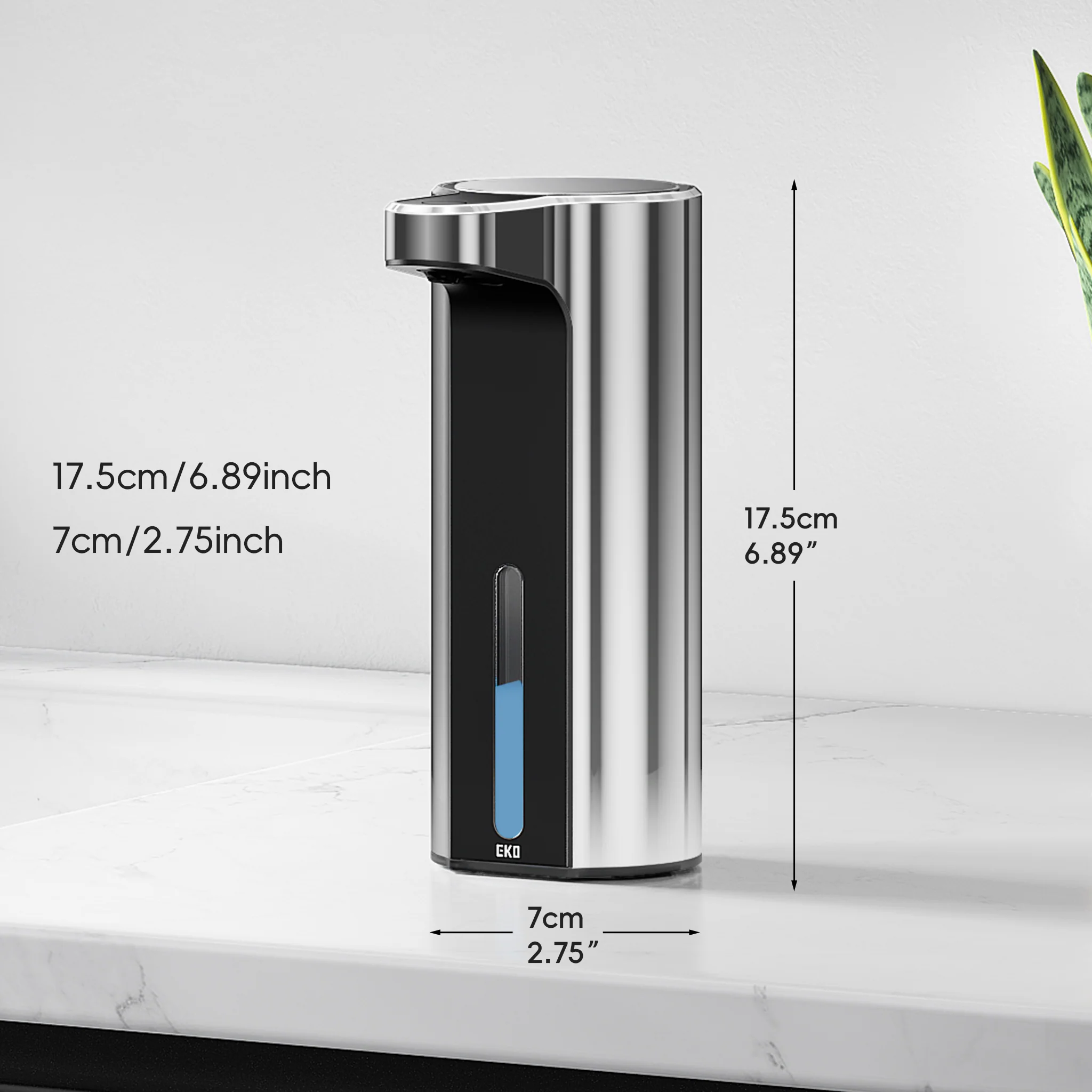 Aroma Smart Liquid Soap Dispenser - Chrome Metallic - Image 9