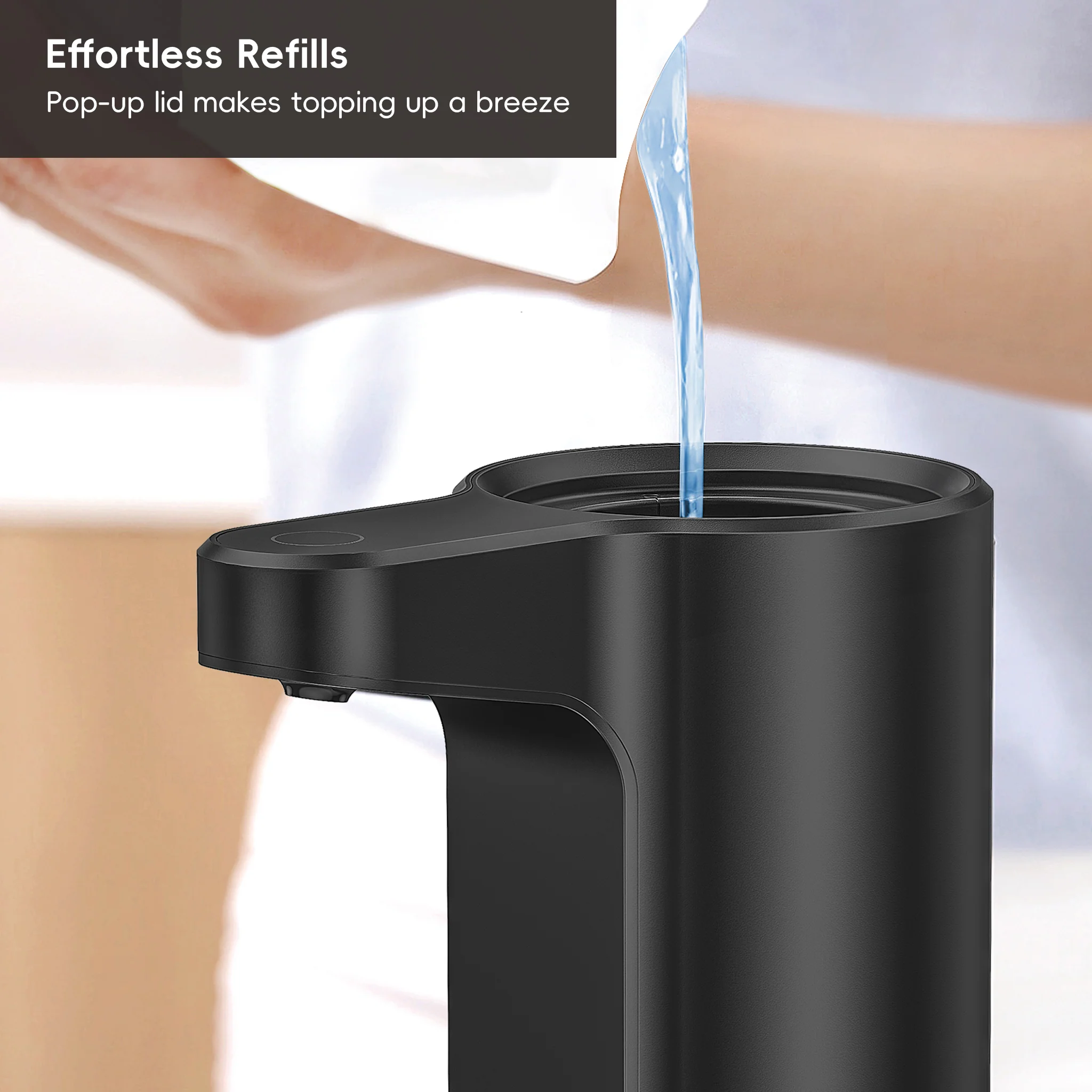 Aroma Smart Liquid Soap Dispenser - Matte Black - Image 7