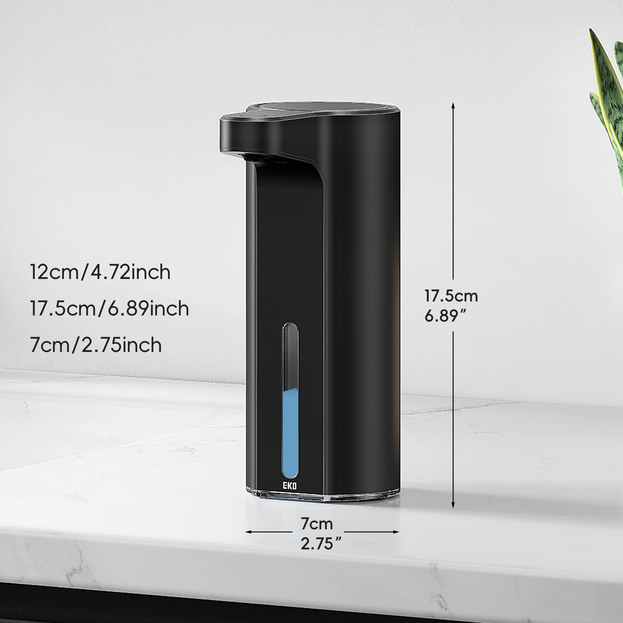 Aroma Smart Liquid Soap Dispenser - Matte Black - Image 9
