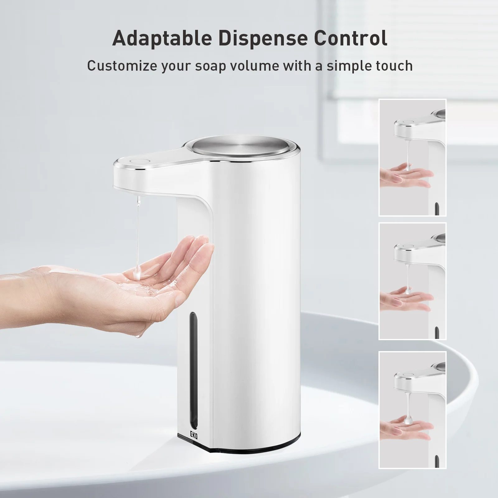 Aroma Smart Liquid Soap Dispenser - White - Image 3