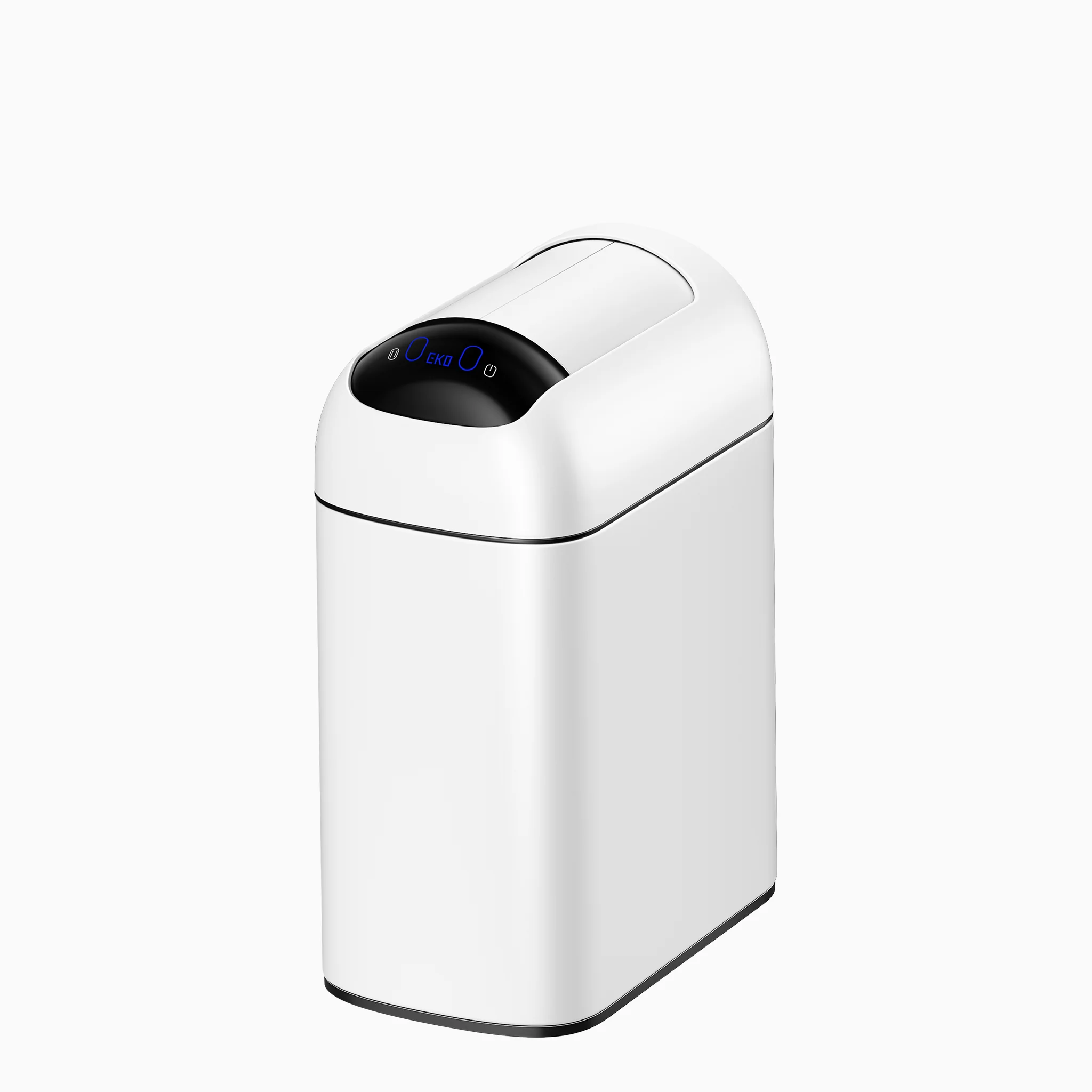 Astro 10L / 2.6 Gallon Slim Sensor Trash Can with Butterfly Lid-Matte White