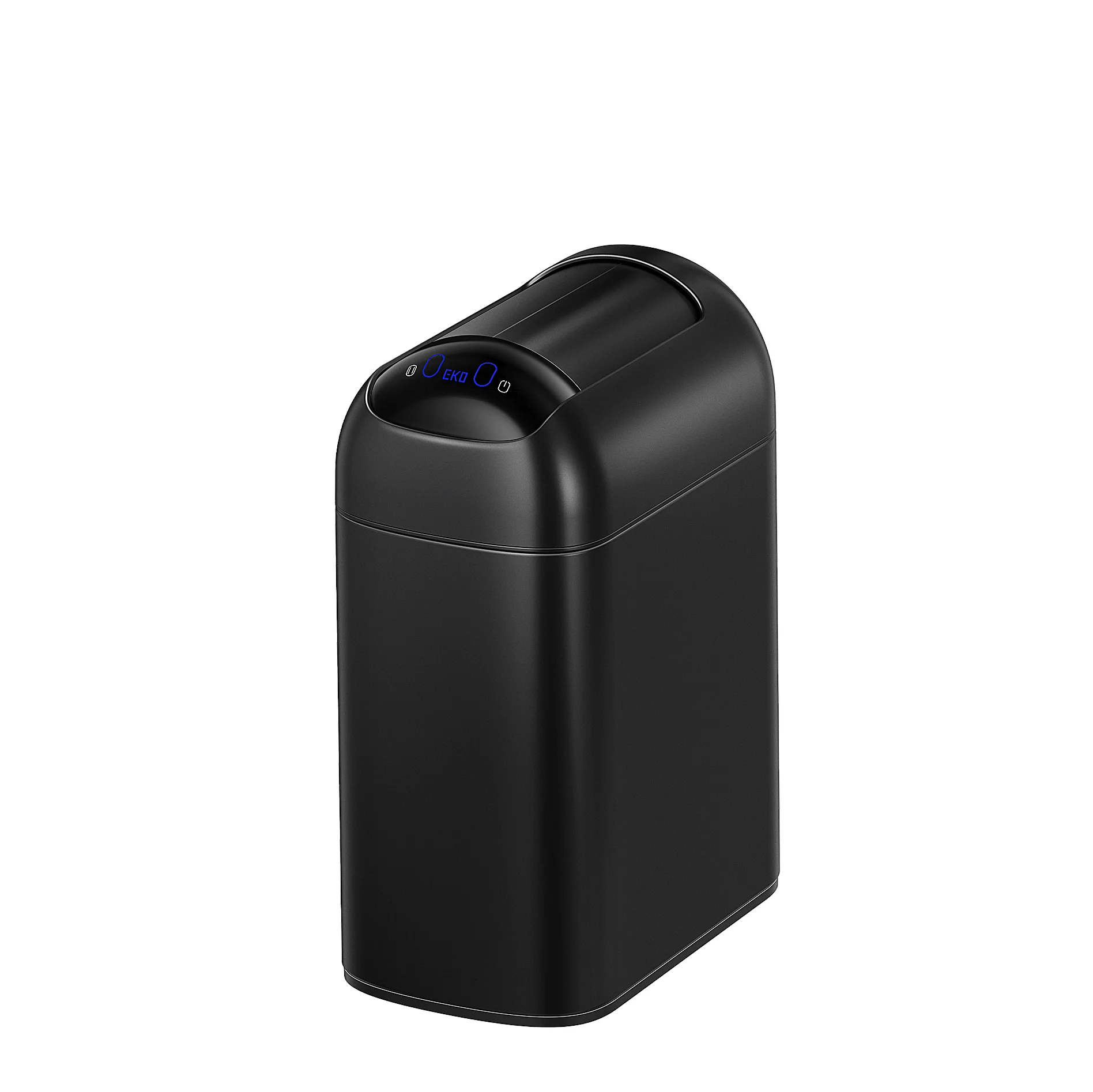Astro  10L / 2.6 Gallon Slim Sensor Trash Can with Soft-Close Butterfly Lid-Matte Black