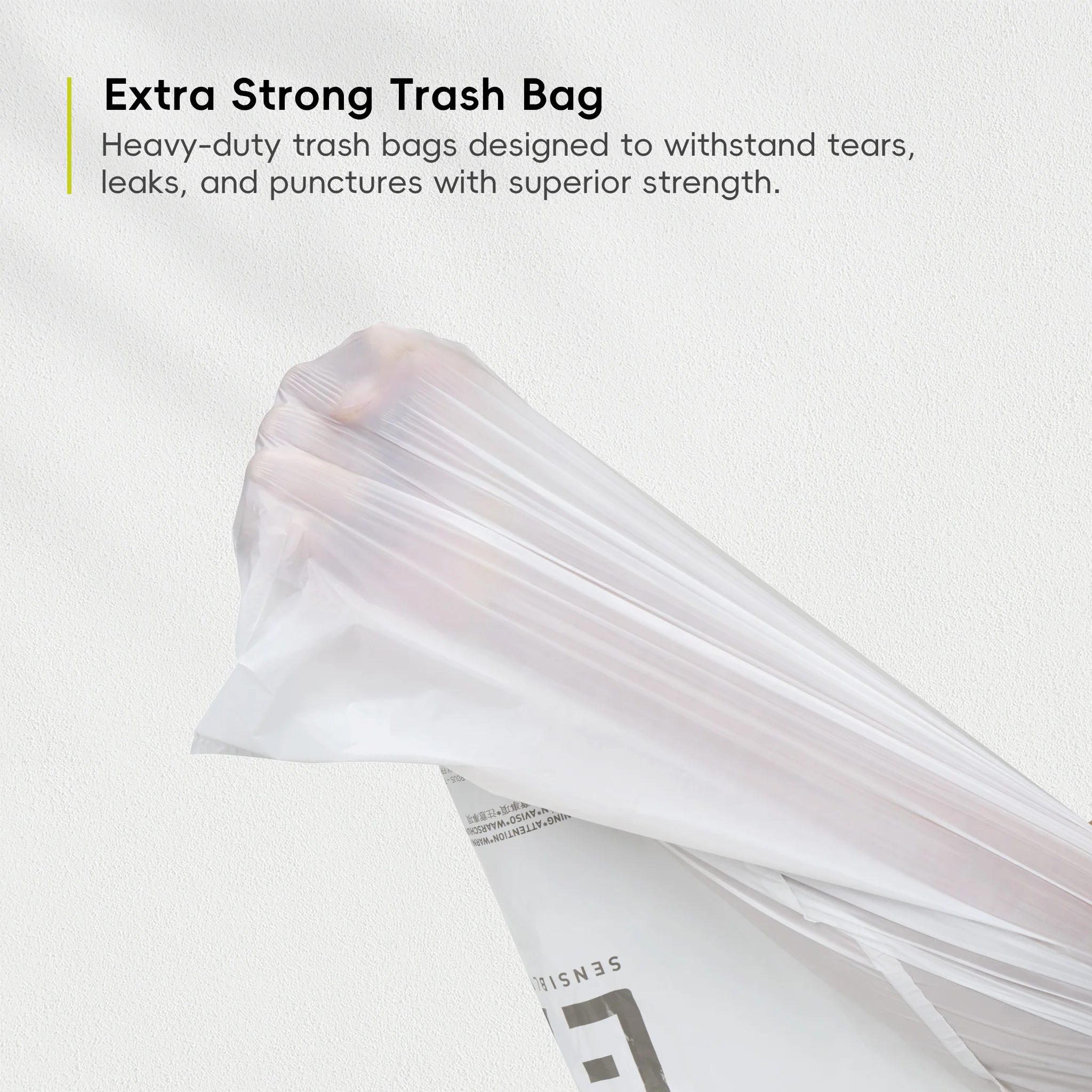 Code E - 8 Gallon Easy-Dispense Roll Trash Bag - 80 Count (30.3-36L) - Image 5