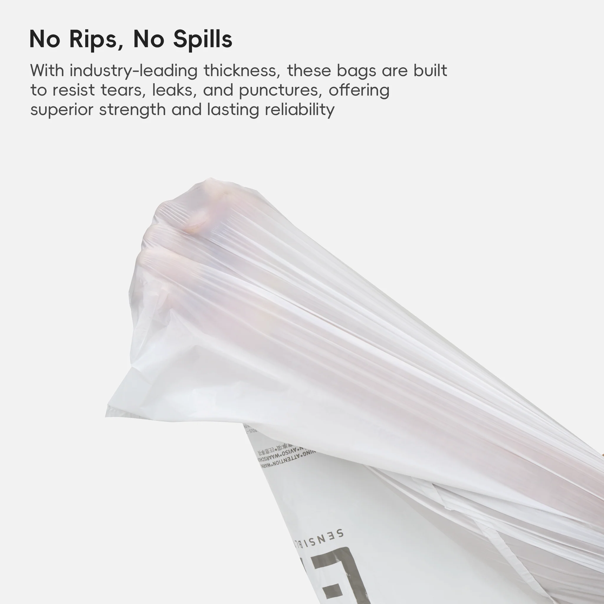 Code F - 13 Gallon Easy-Dispense Roll Trash Bag - 240 Count - Image 3