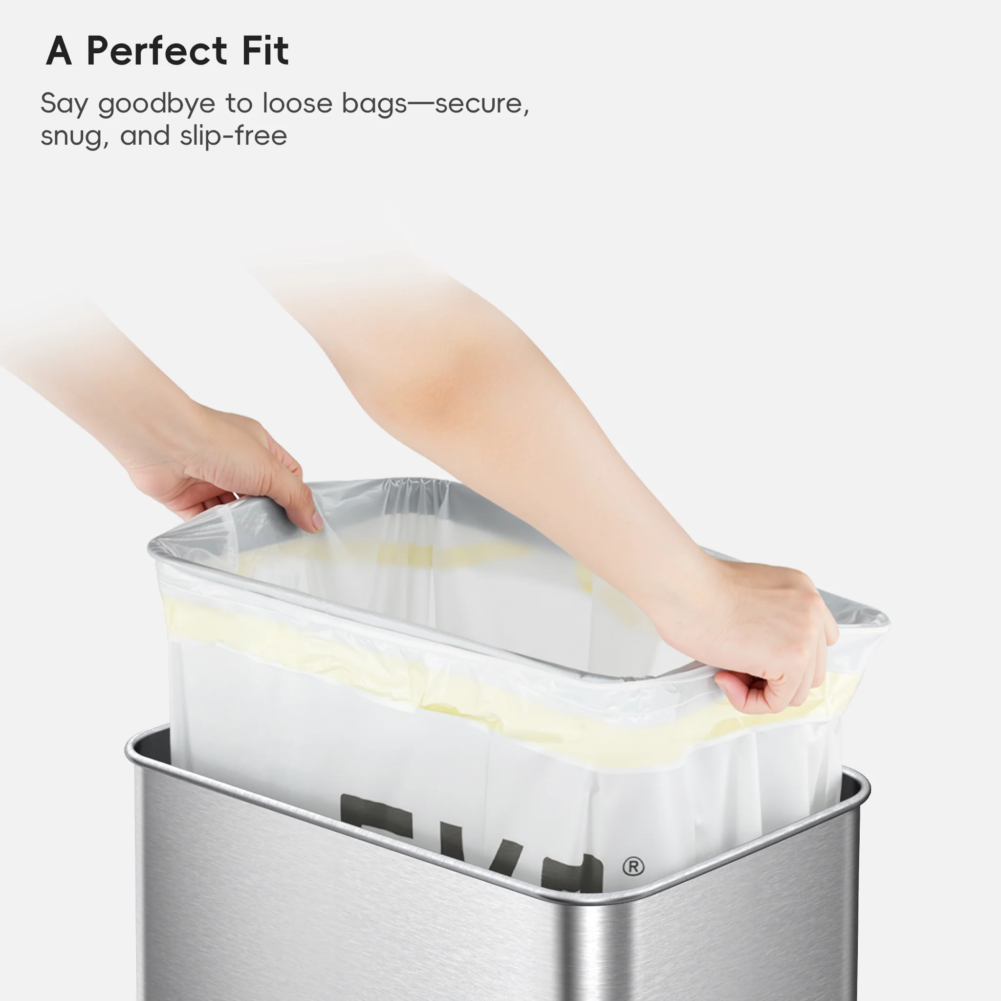 Code J - 12.9 Gallon (45-49L) Easy-Dispense Roll Trash Bag - 60 Count - Image 3
