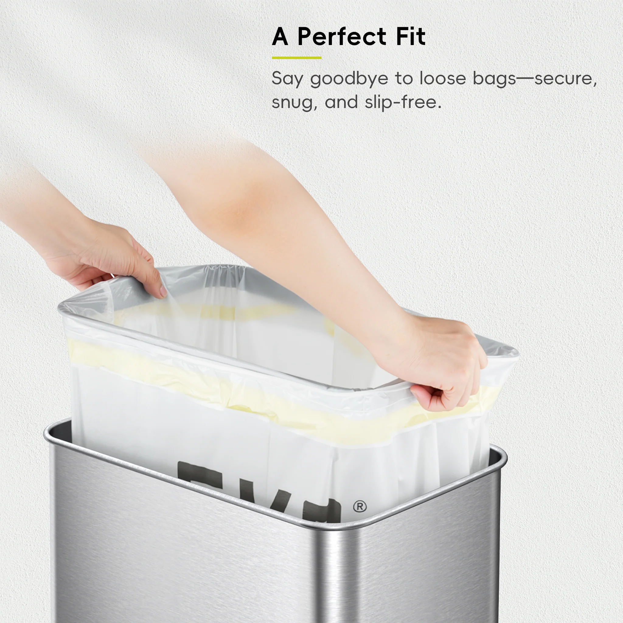 Code J - 12.9 Gallon (45-49L) Easy-Dispense Roll Trash Bag - 110 Count - Image 4
