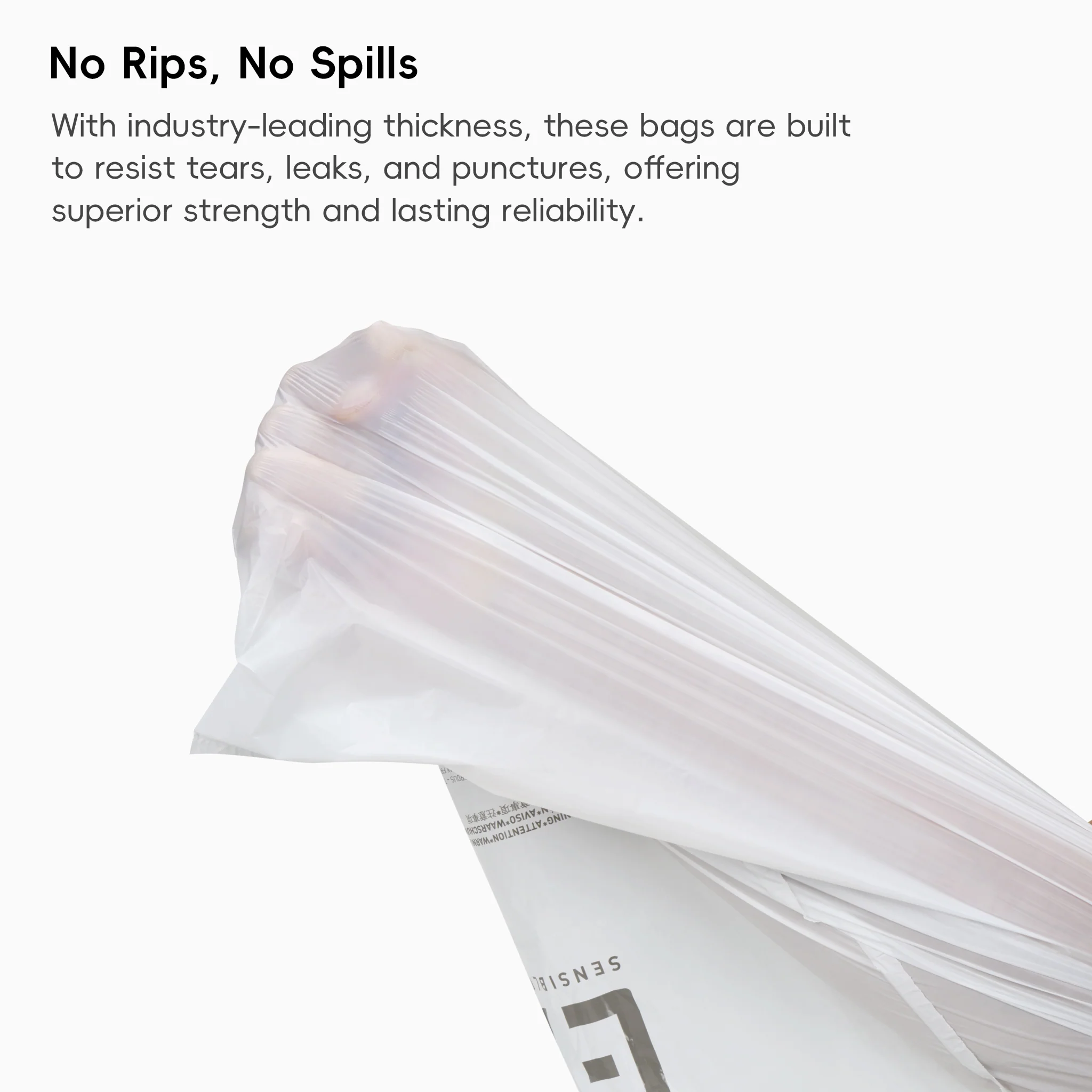 Code K -9.3 Gallon Easy-Dispense Roll Trash Bag - 60 Count - Image 8
