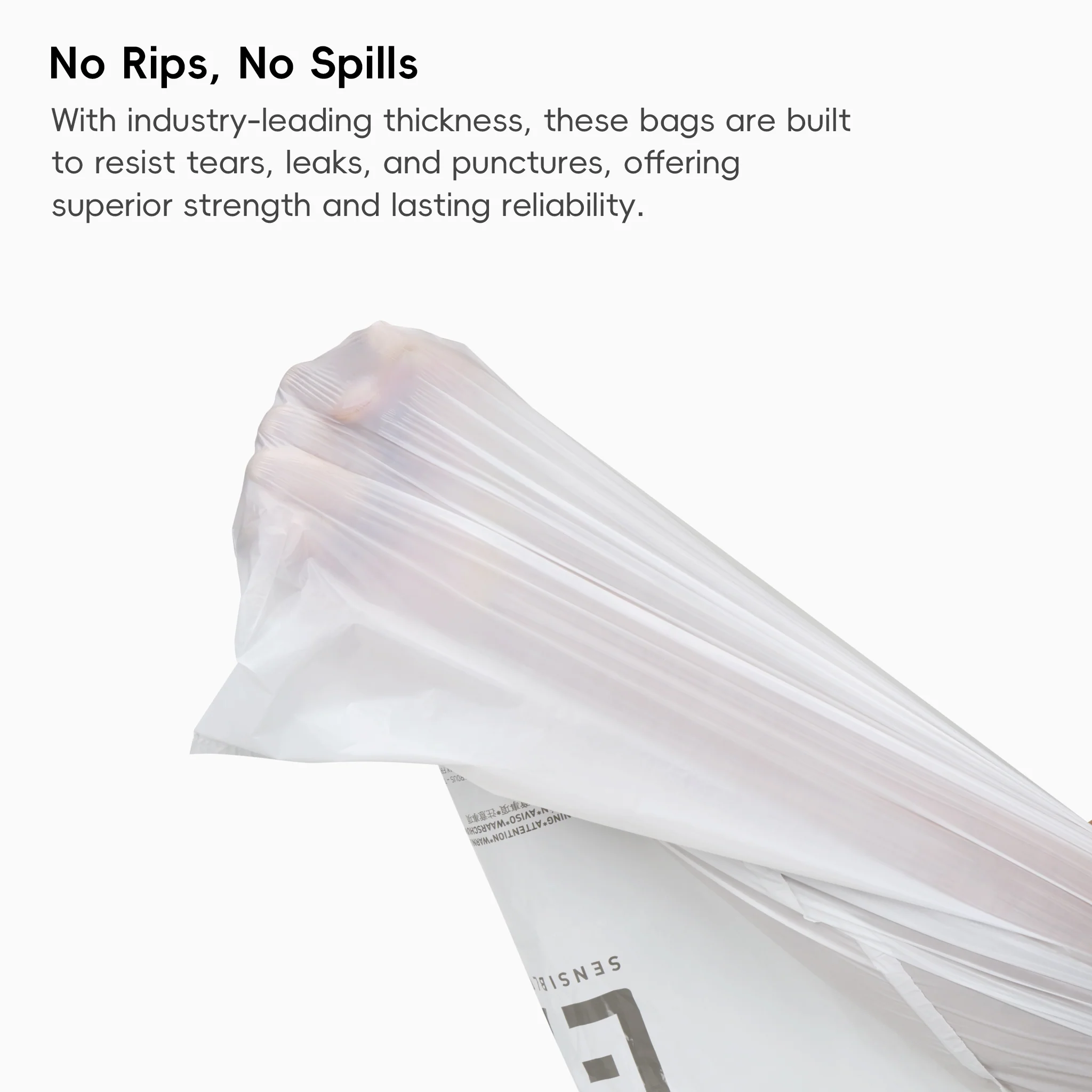 Code M -10.6 Gallon Easy-Dispense Roll Trash Bag - 110 Count - Image 8