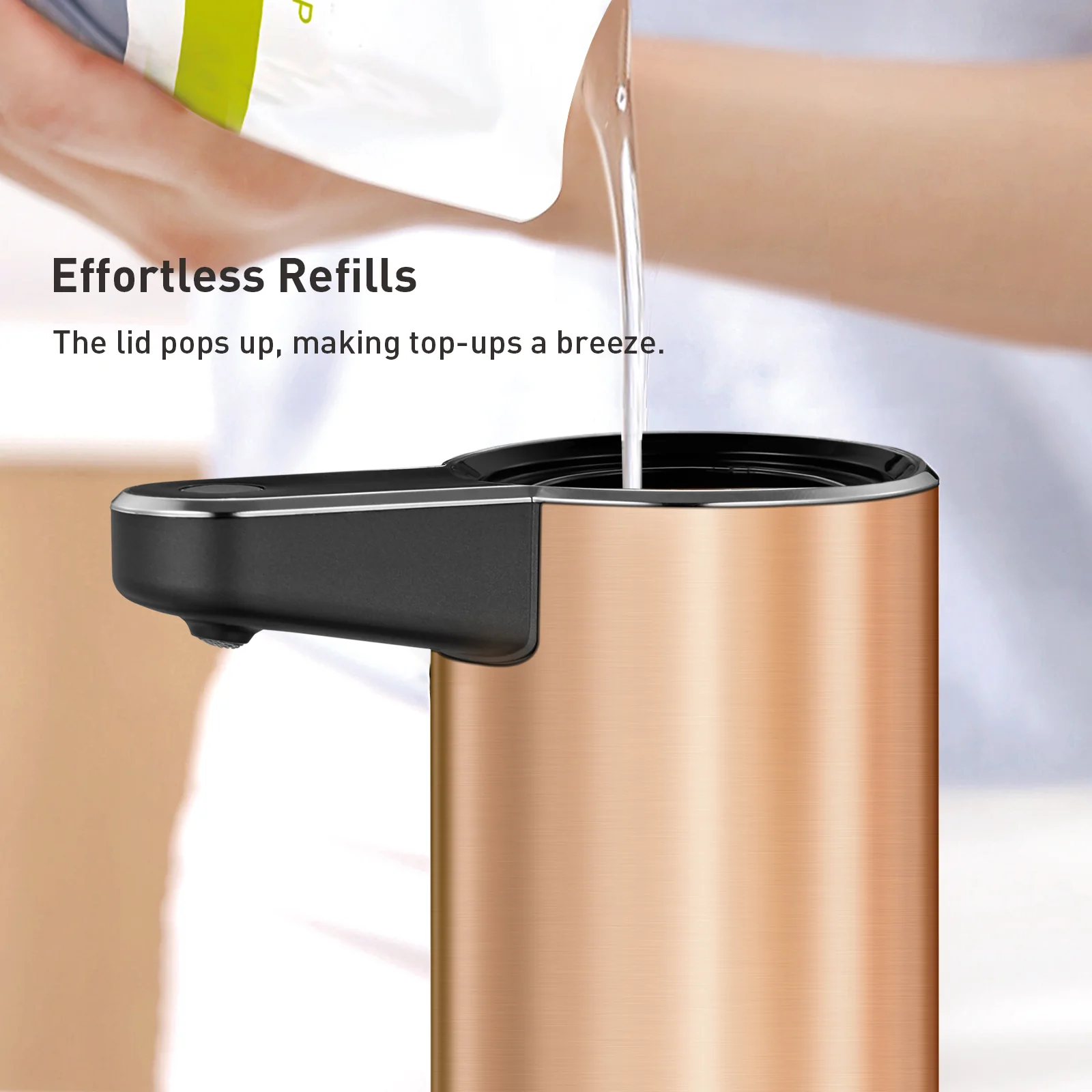 Deluxe Aroma Smart Liquid Soap Dispenser - Rose Gold - Image 4