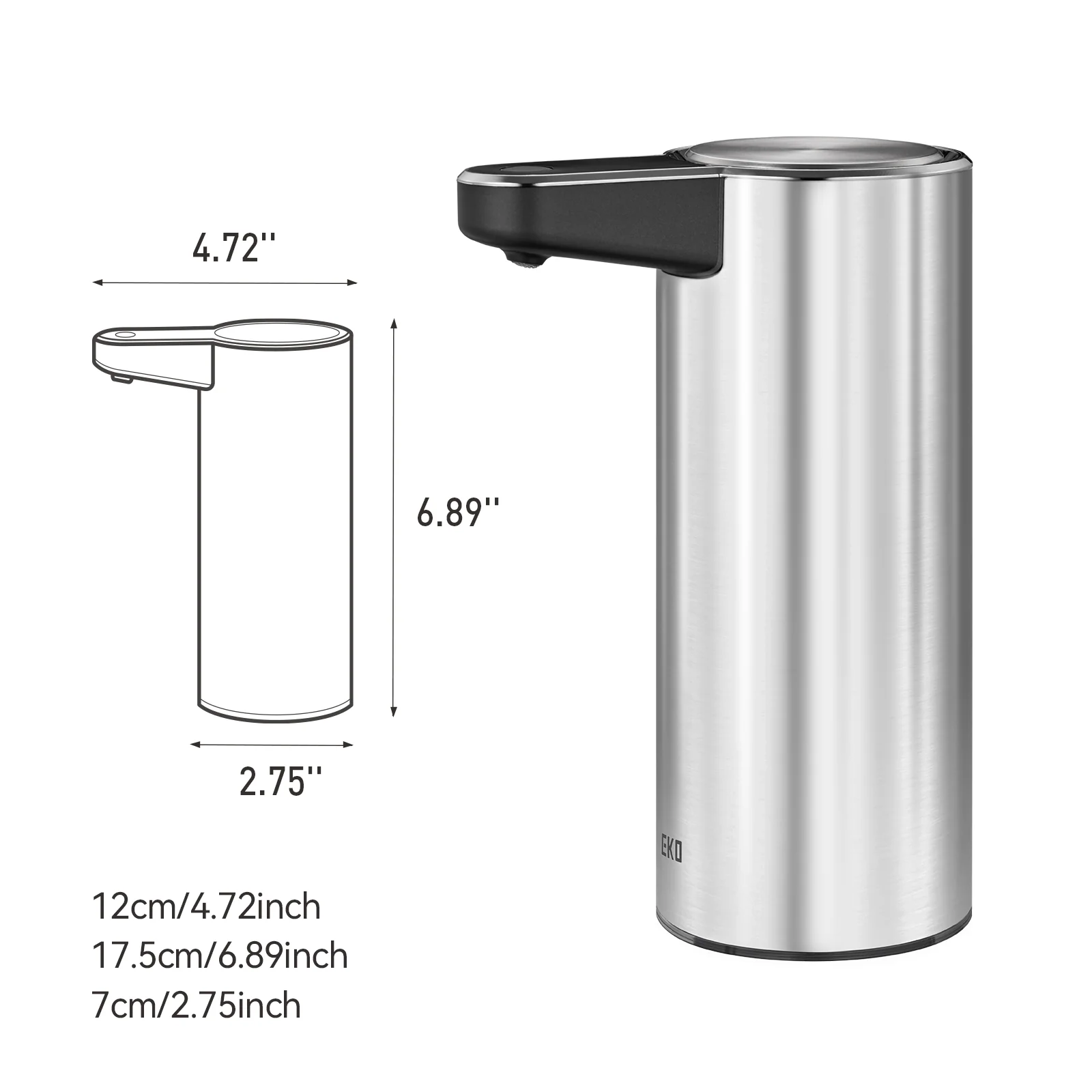 Deluxe Aroma Smart Liquid Soap Dispenser - Stainless Steel - Image 10