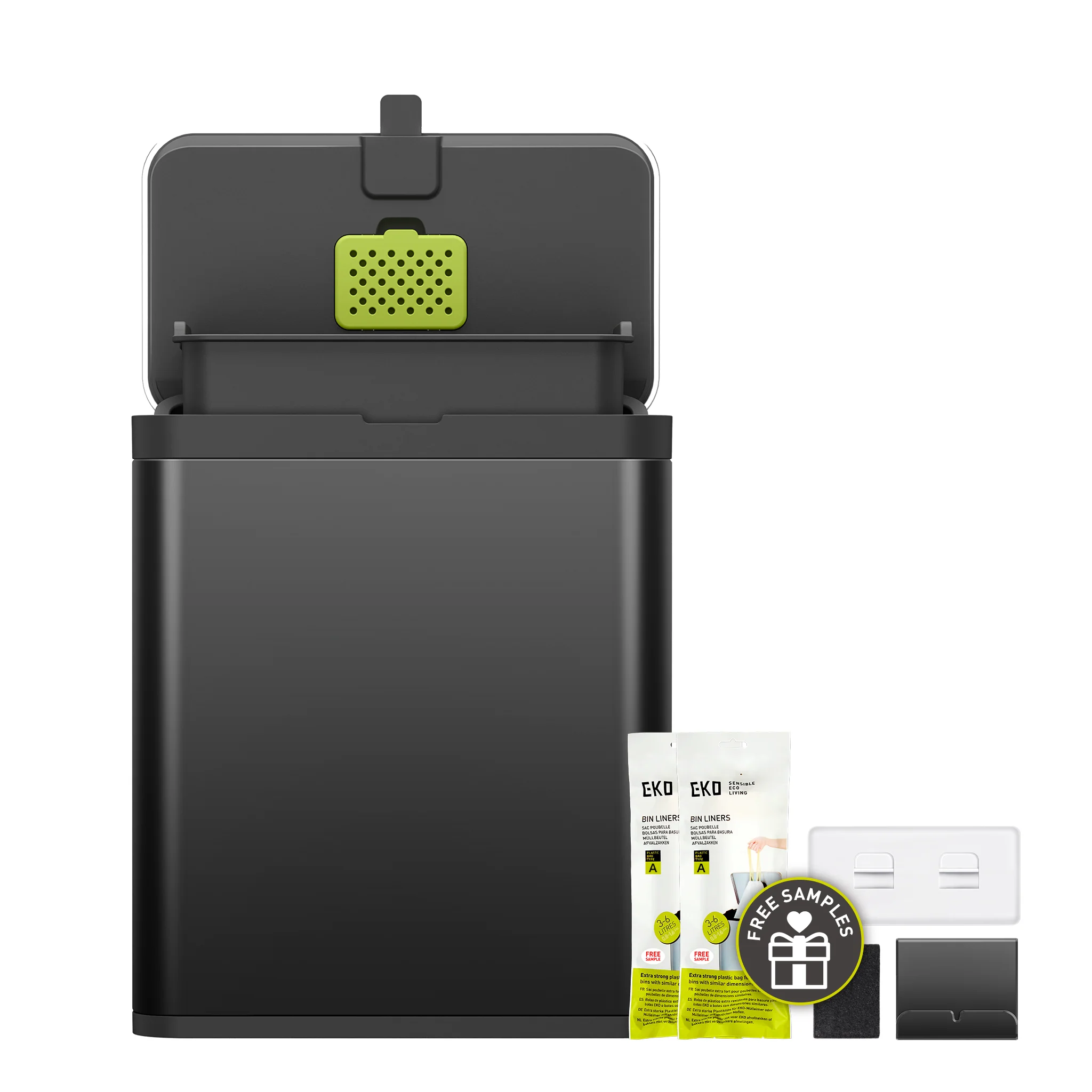 Deluxe Puro Compost Bin with Liner - 7L / 1.85 Gal (Matte Black) - Image 5
