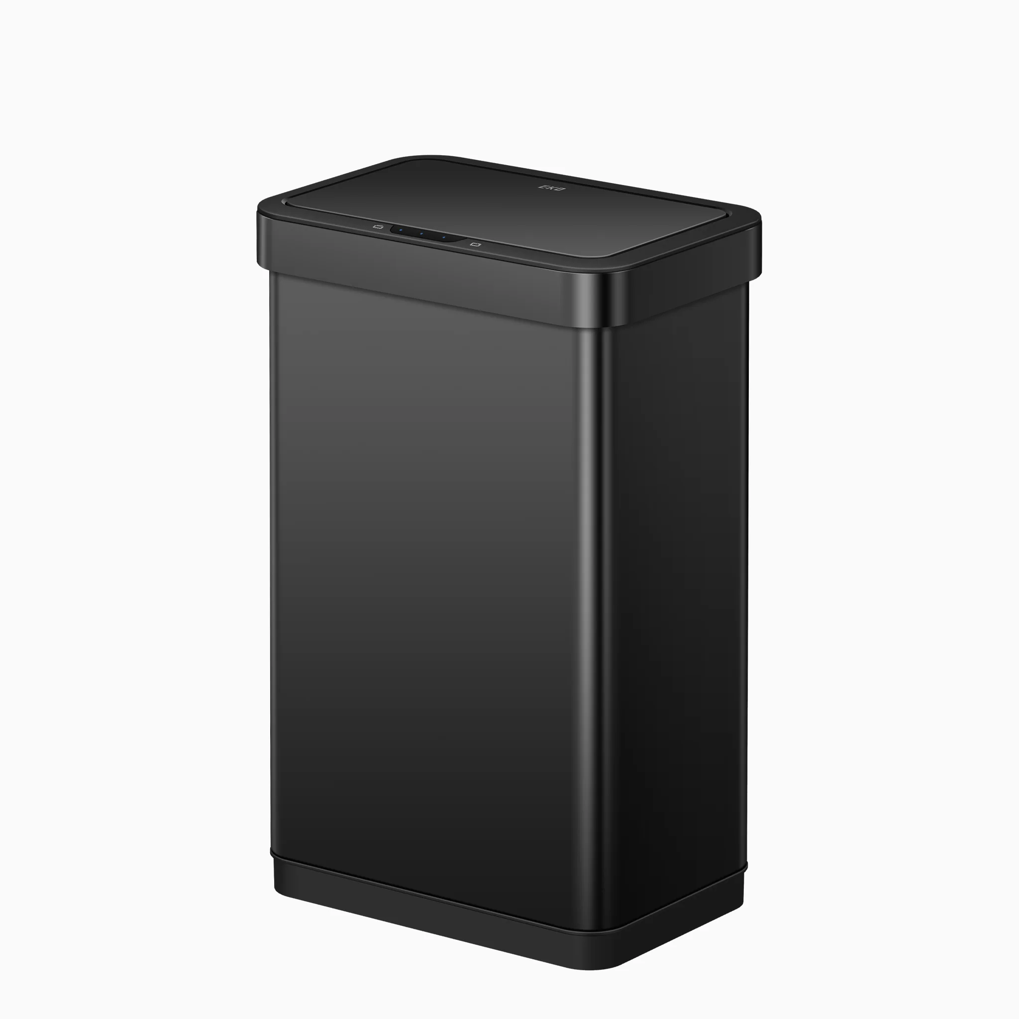 EcoNova 50 Liter / 13 Gallon Motion Sensor Trash Can - Matte Black