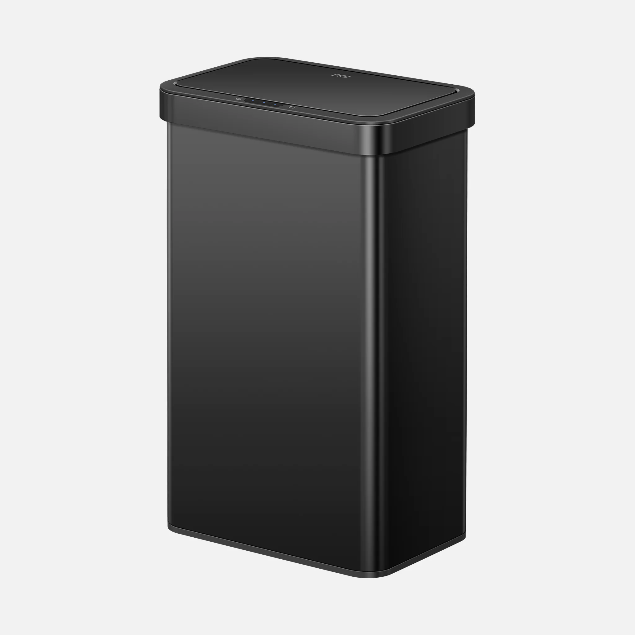 Econova 8+8 Gallon Dual Compartments Motion Sensor Trash Can - Matte Black