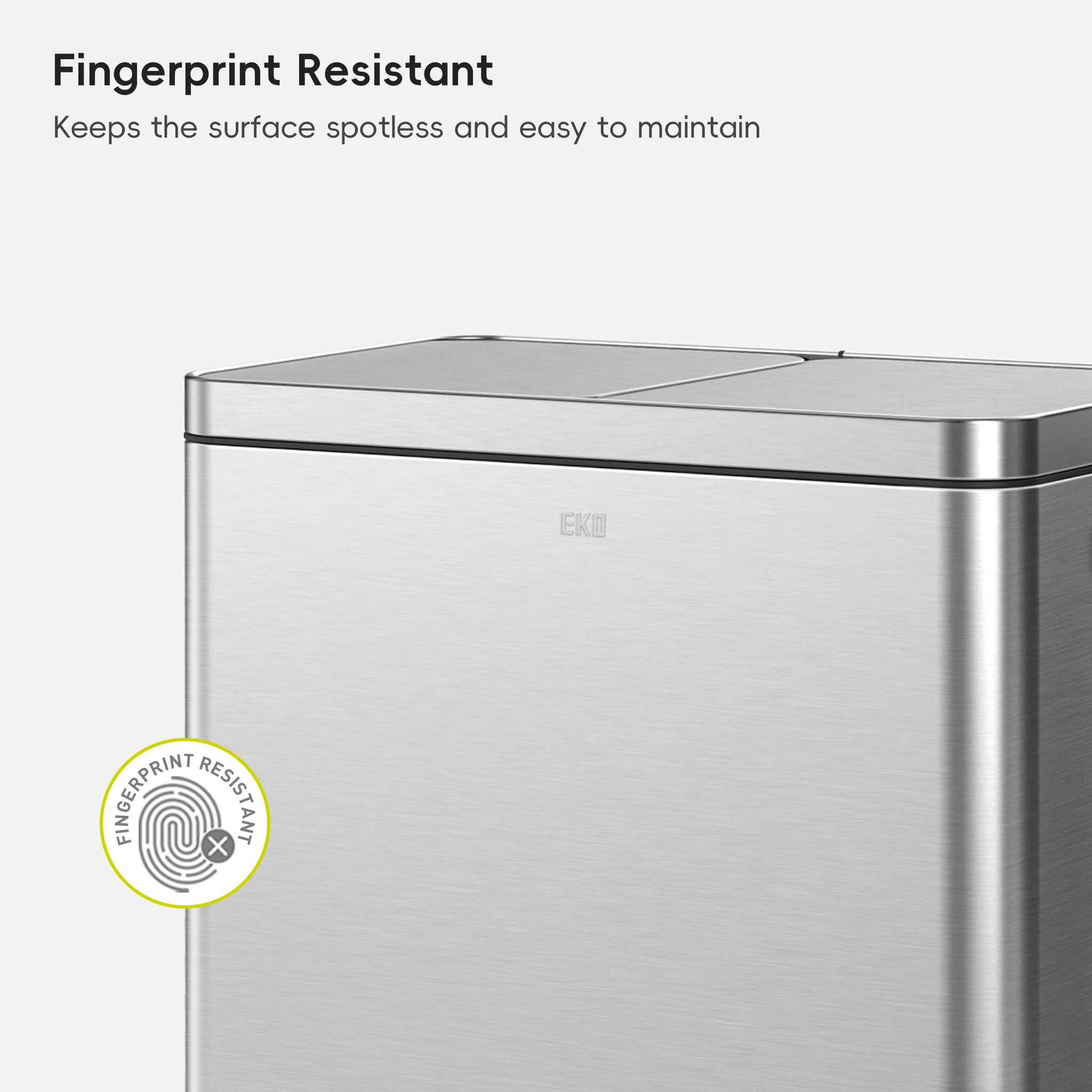 Edison 8+8 Gallons Kitchen Trash Can with Dual Removable Inner Liners - Image 6