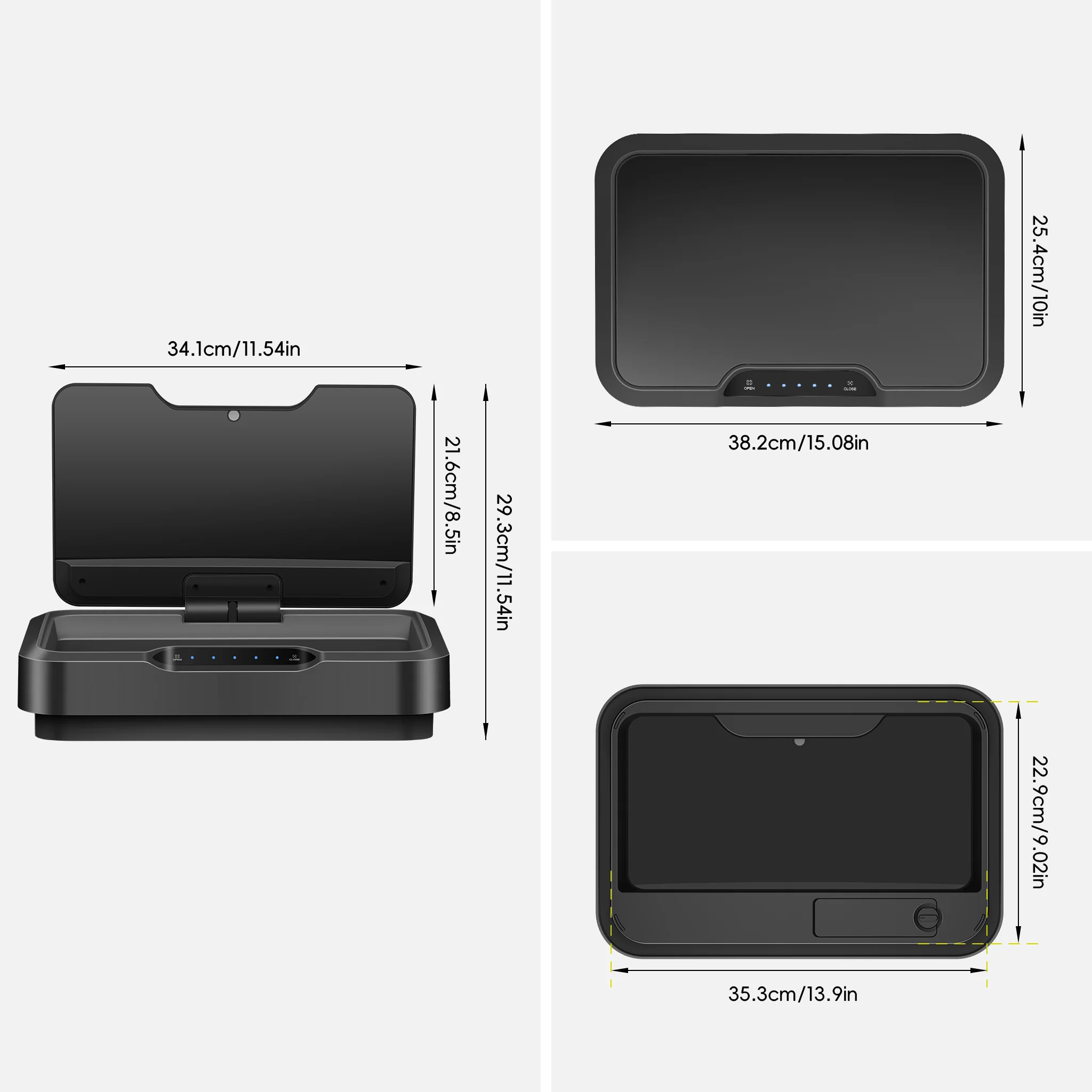 Lid for EK9278TP-50L-MBS Mirage-T Sensor Can Matte Black - Image 3