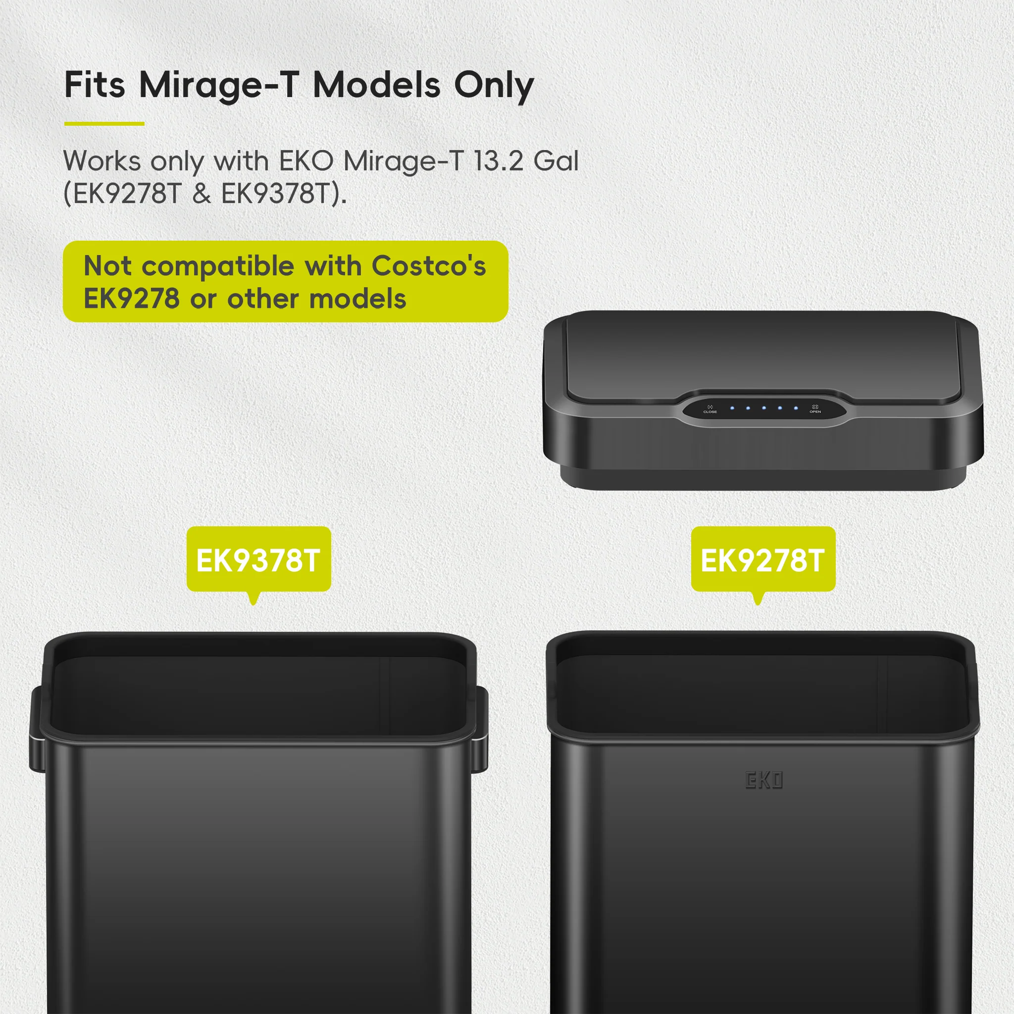 Lid for EK9278TP-50L-MBS Mirage-T Sensor Can Matte Black - Image 7