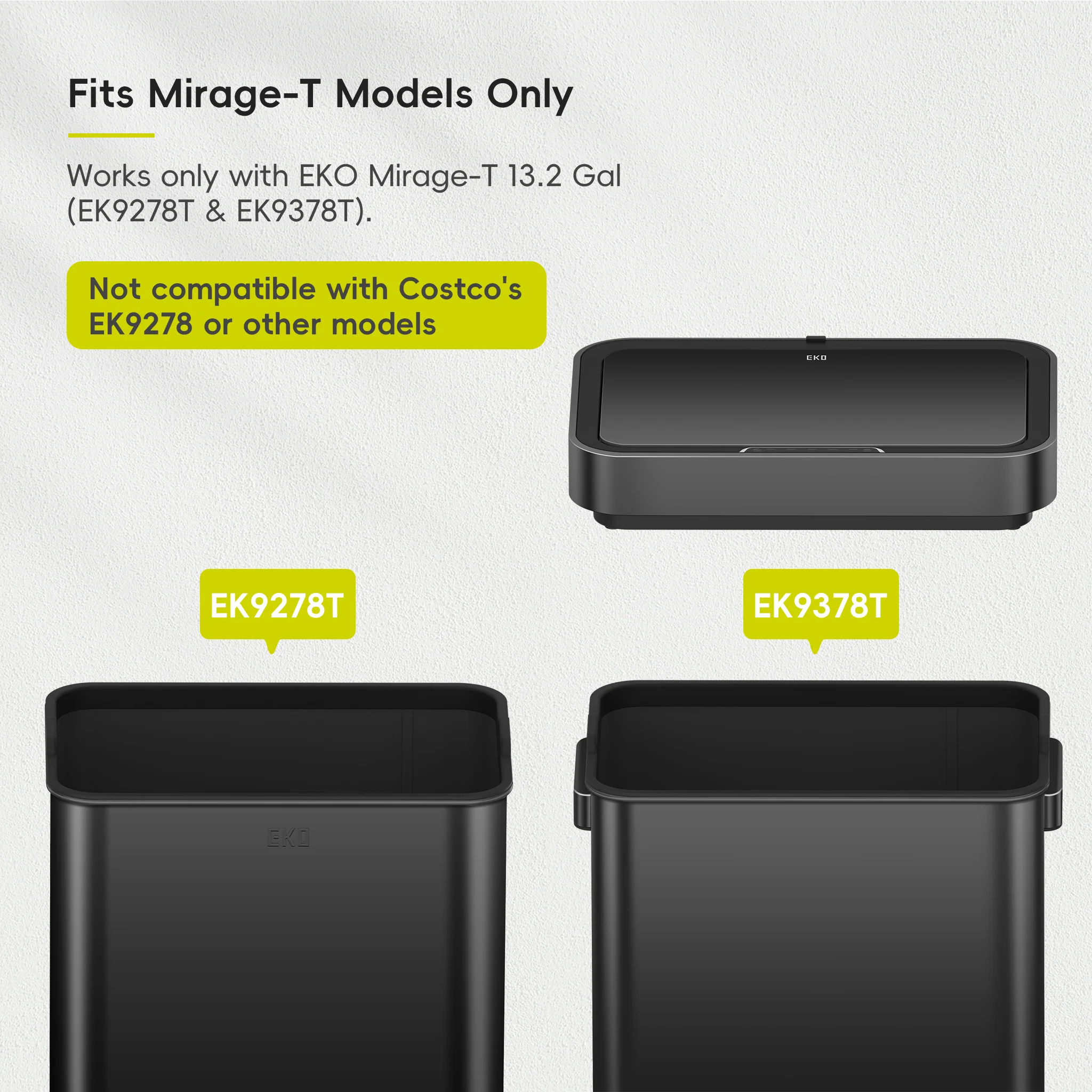 Lid for EK9378P-50L- MBS Deluxe Mirage-T Sensor Can Matte Black - Image 3