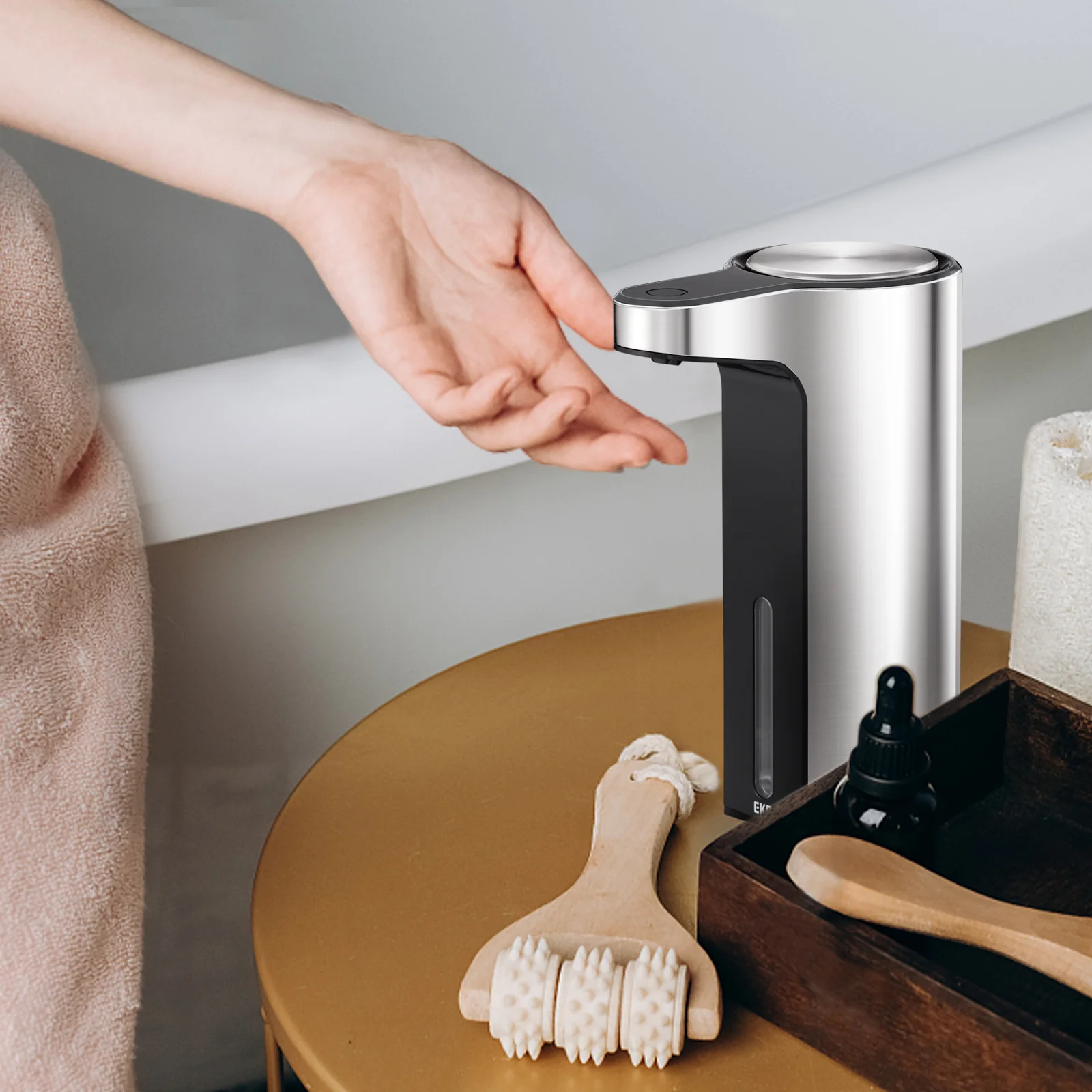 Aroma Smart Liquid Soap Dispenser - Stainless Steel - Image 10