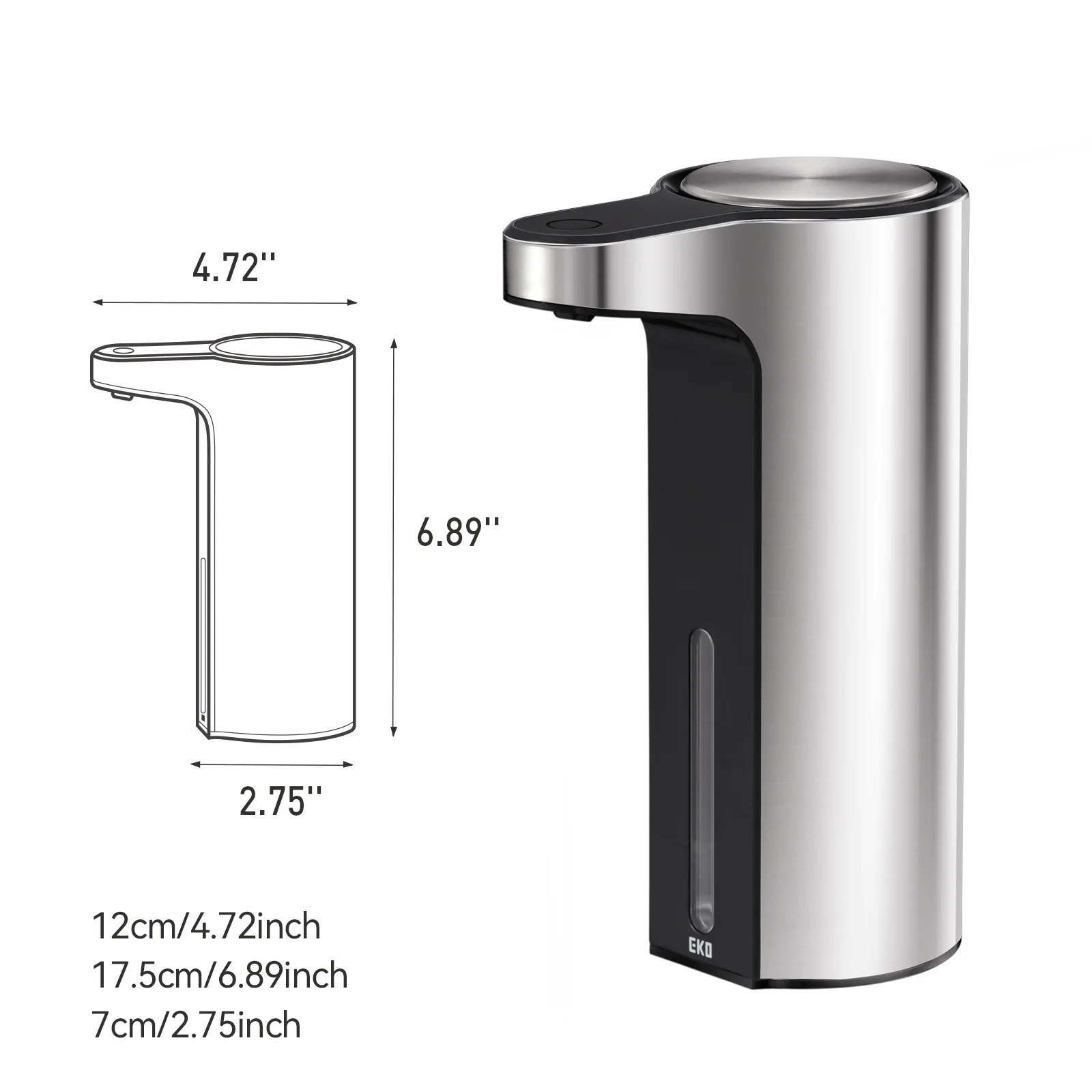 Aroma Smart Liquid Soap Dispenser - Stainless Steel - Image 9