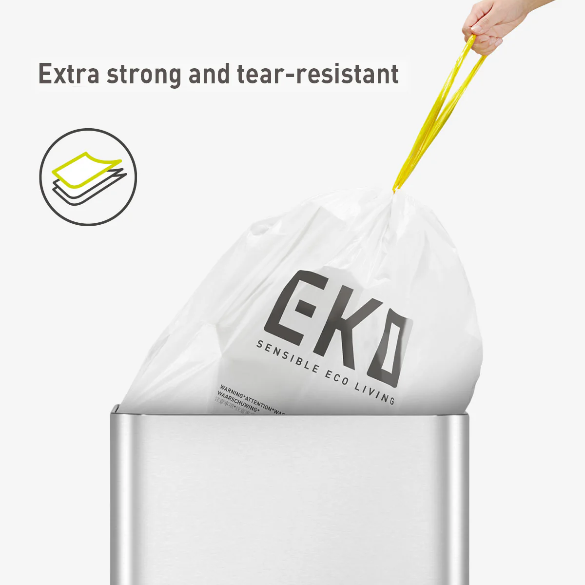 Code G - 21 Gallon Easy-Dispense Roll Trash Bag - 60 Count (80L) - Image 7