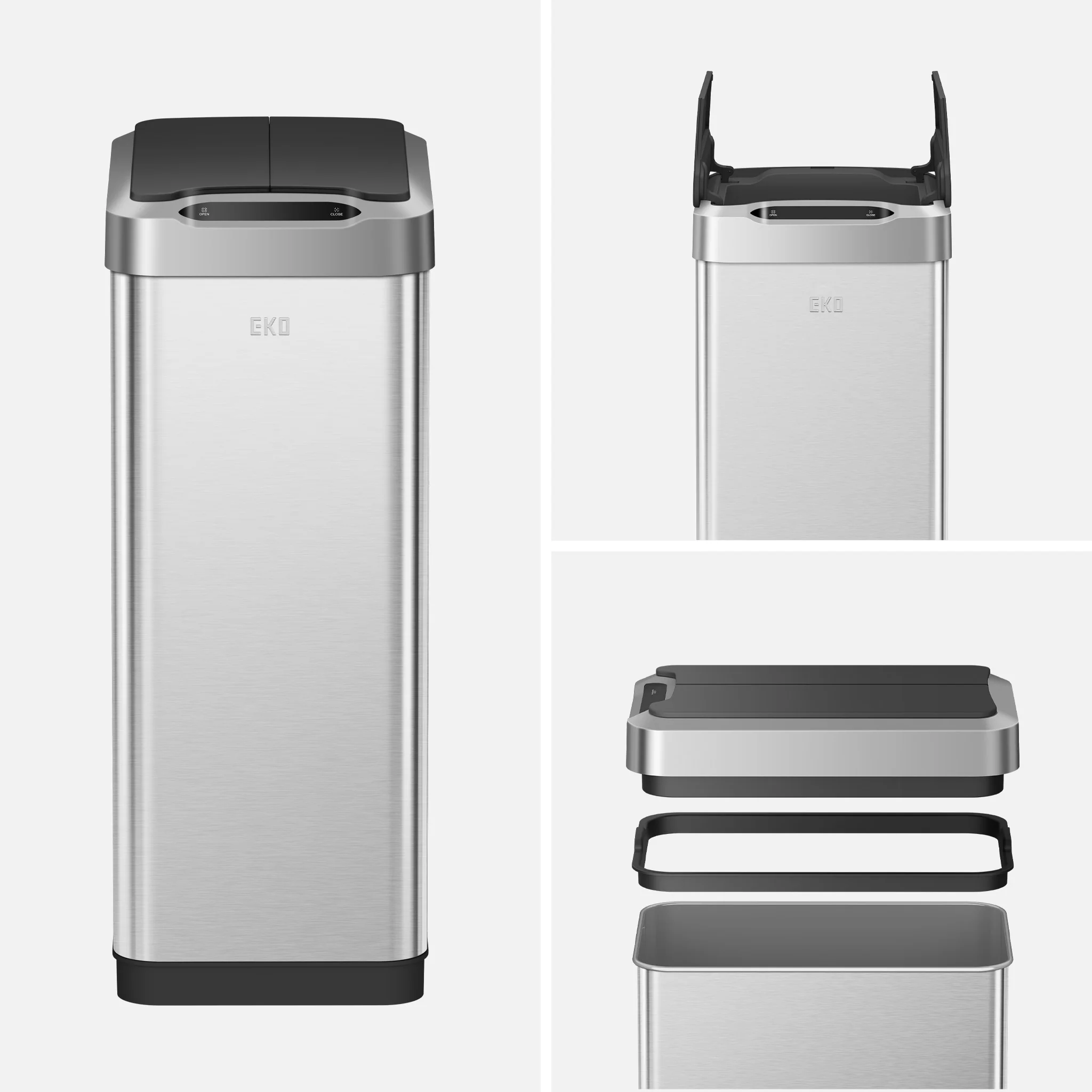 Phantom-T 50L / 13.2 Gal Sensor Can with Dual Wing Lid - Image 4