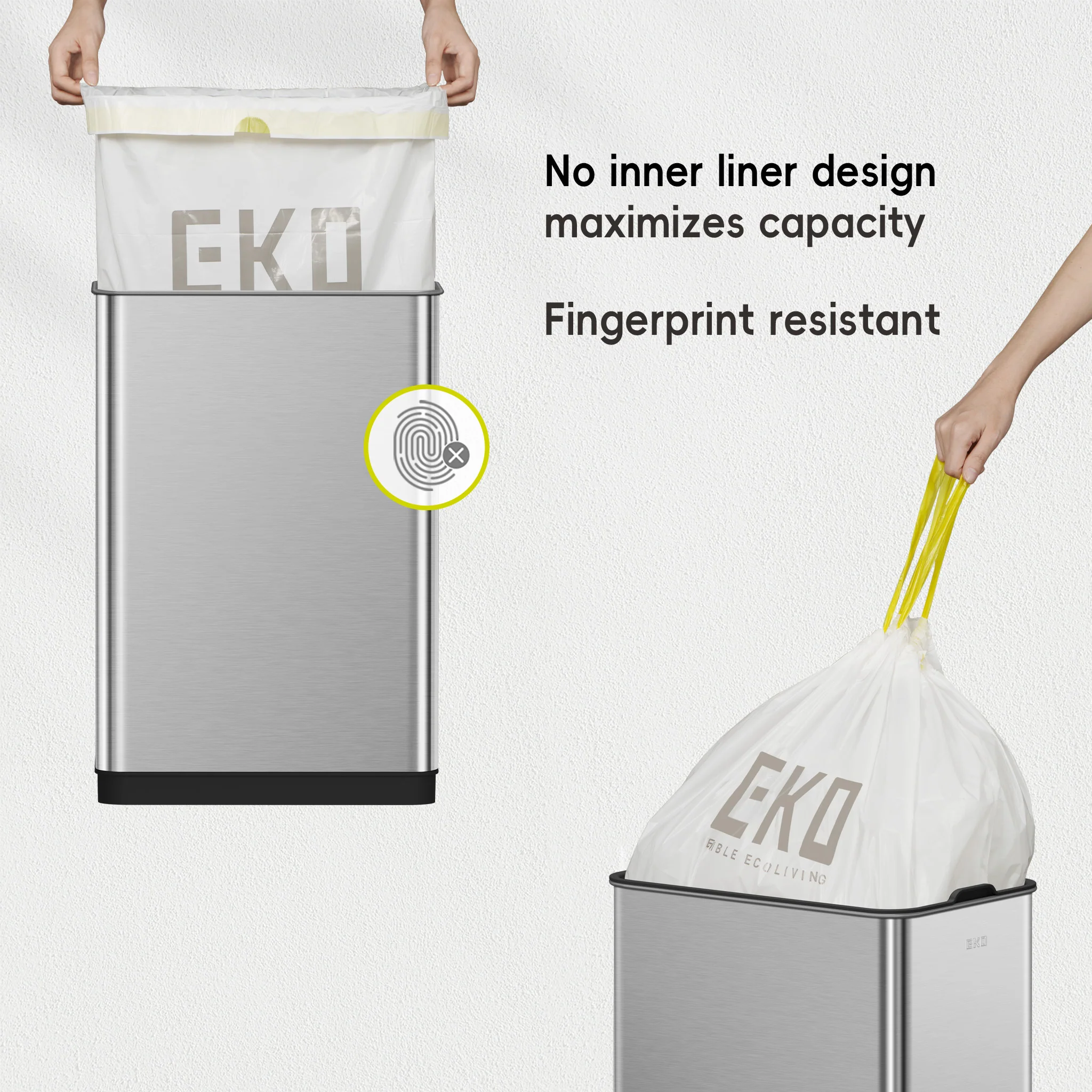 Phantom-T 50L / 13.2 Gal Sensor Can with Dual Wing Lid - Image 5