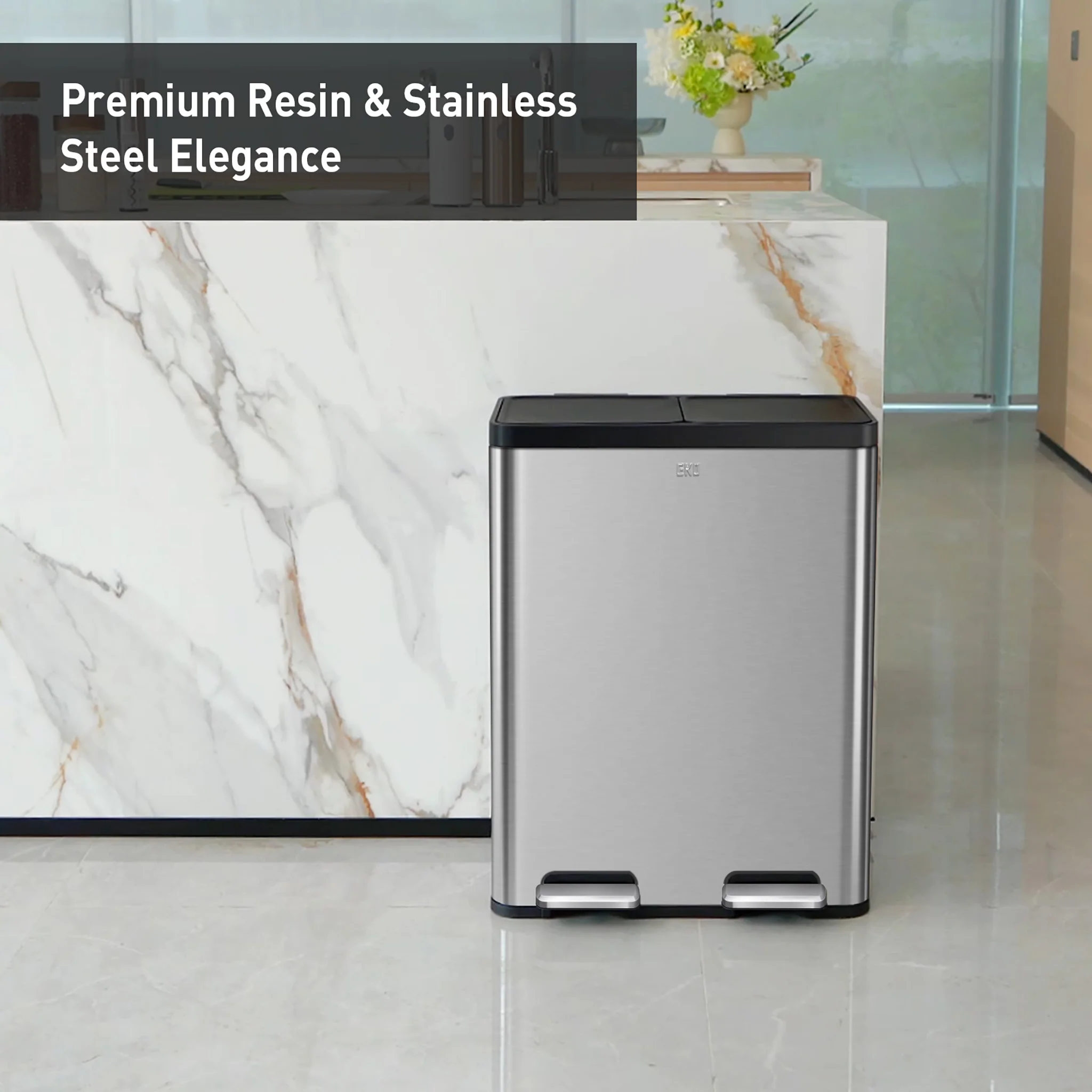 Essential Step Recycling Can - Dual Compartment 30L+30L - Image 6
