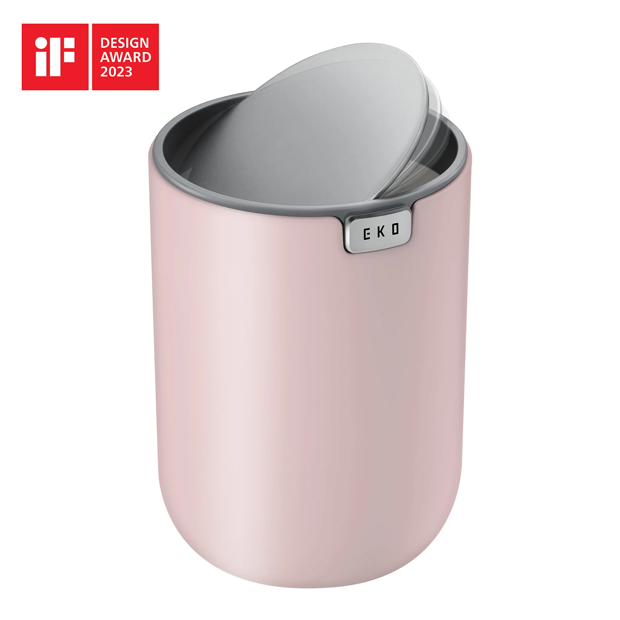 Fandy Table Bin with Swing-Top Lid - Pink 1.5L / 0.4 Gal - Image 7