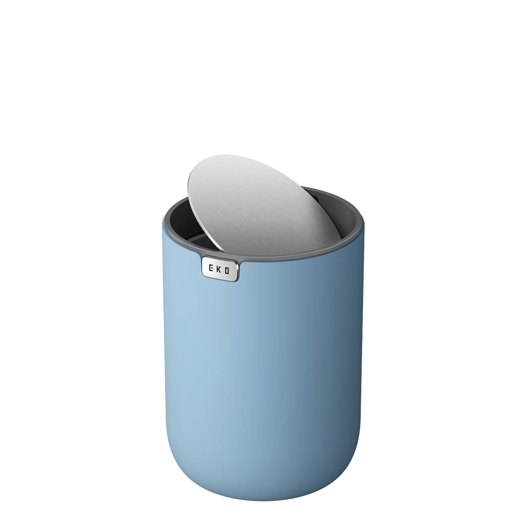 Fandy Table Bin with Swing-Top Lid - Blue 2.2L / 0.58 Gal