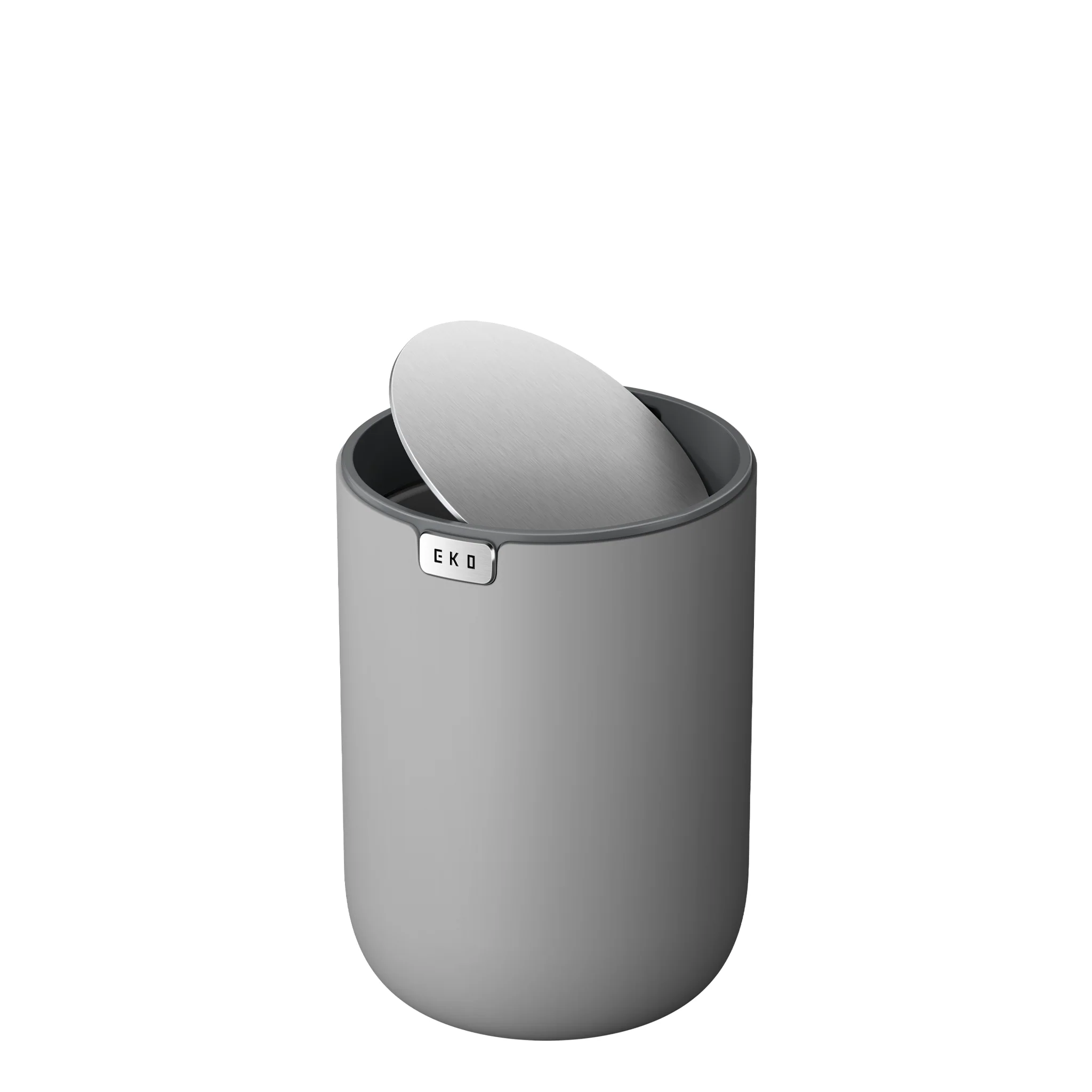 Fandy Table Bin with Swing-Top Lid - Grey 2.2L / 0.58 Gal