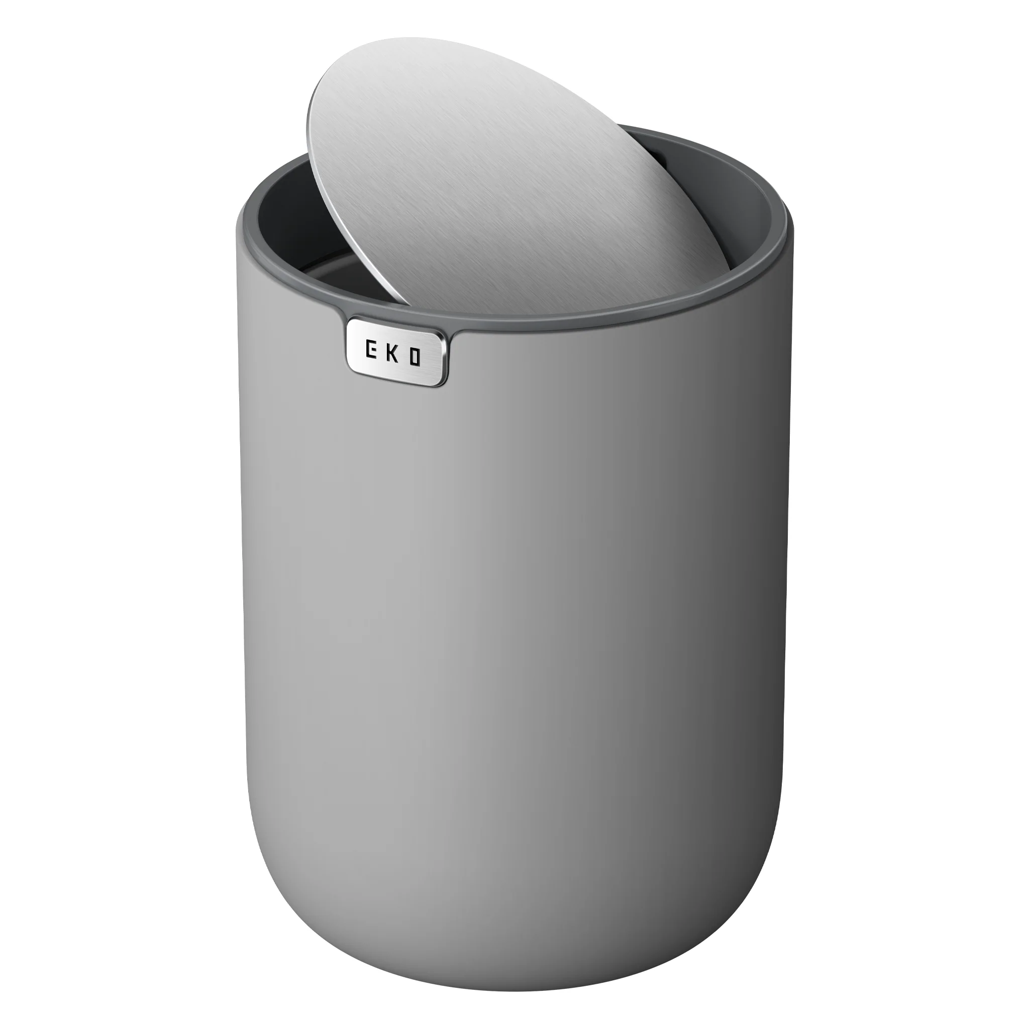 Fandy Table Bin with Swing-Top Lid - Grey 2.2L / 0.58 Gal - Image 10