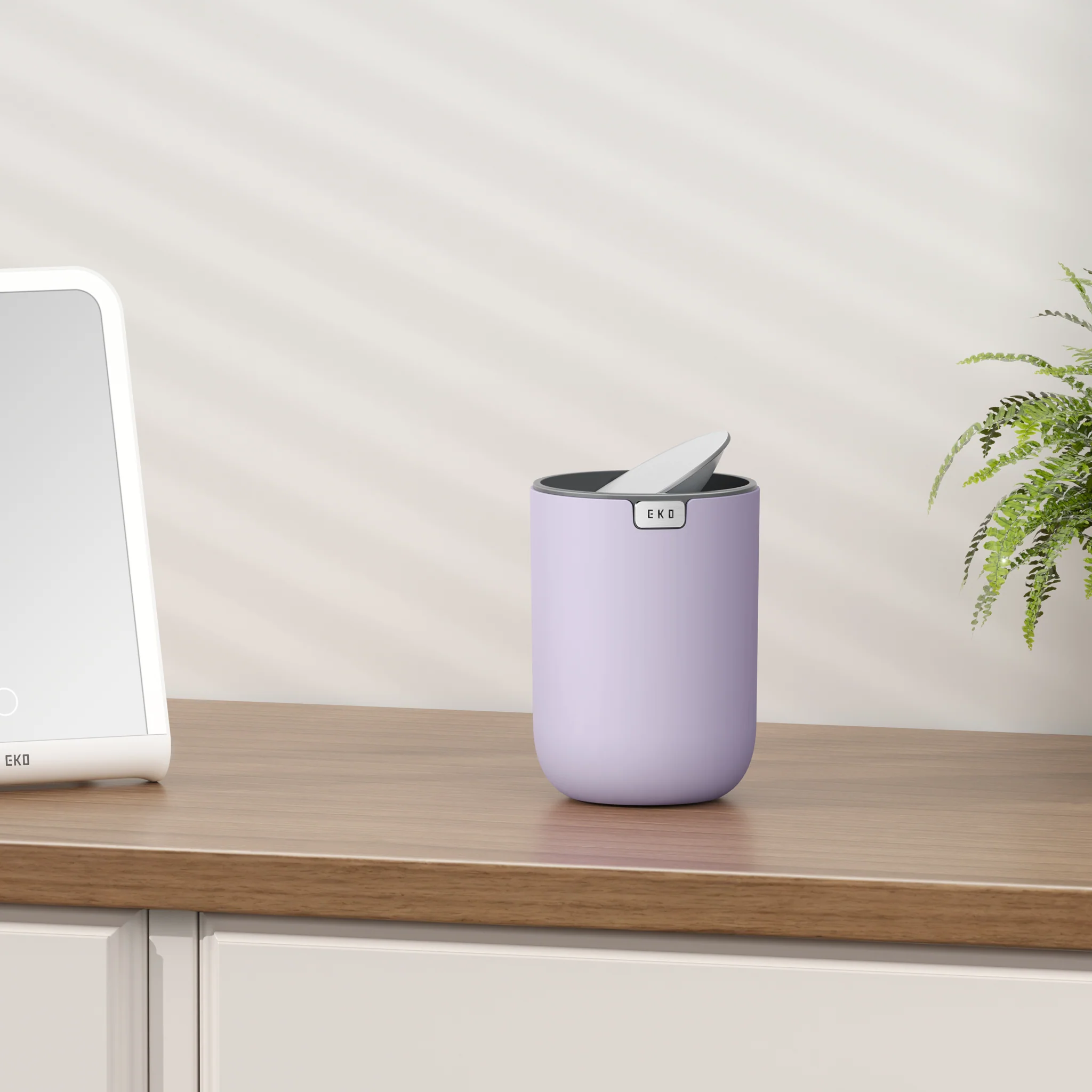 Fandy Table Bin with Swing-Top Lid - Lavender 1.5L / 0.4 Gal - Image 2