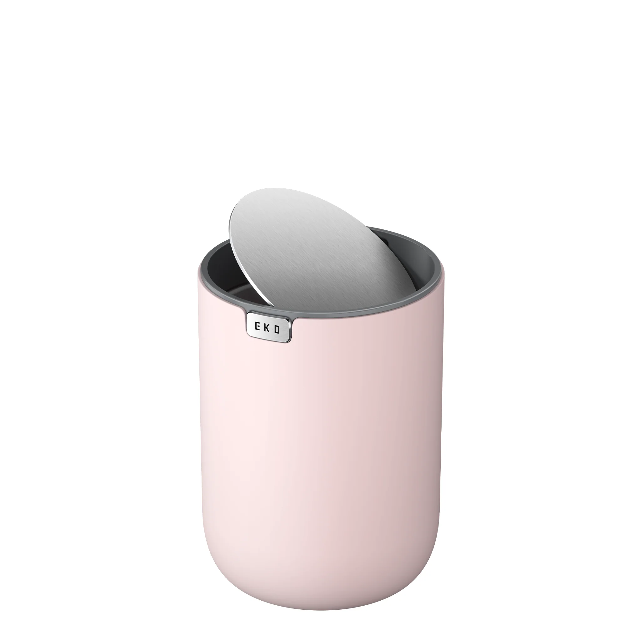 Fandy Table Bin with Swing-Top Lid - Pink 2.2L / 0.58 Gal