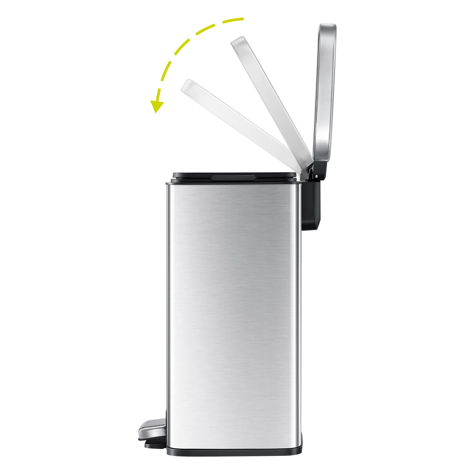 Madison Step Can With Liner - 12L / 3.2 Gal -Stainless Steel - Image 4