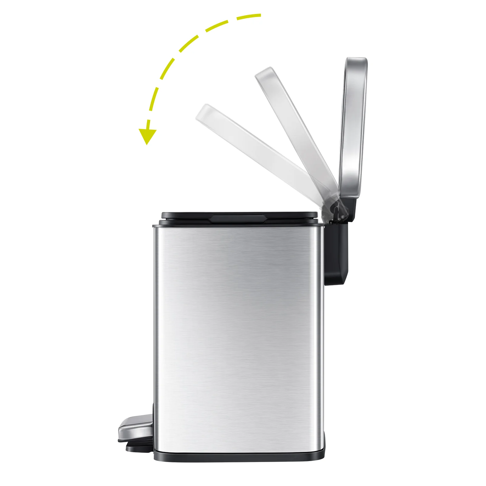 Madison Step Can With Liner - 6L / 1.6 Gal - Stainless Steel - Image 3