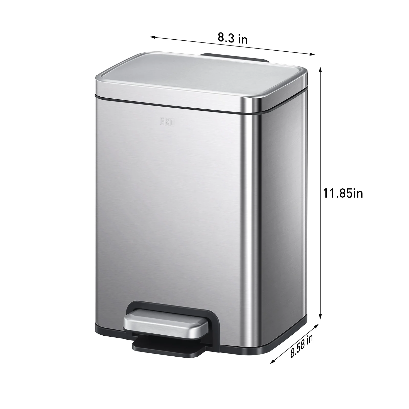 Madison Step Can With Liner - 6L / 1.6 Gal - Stainless Steel - Image 6
