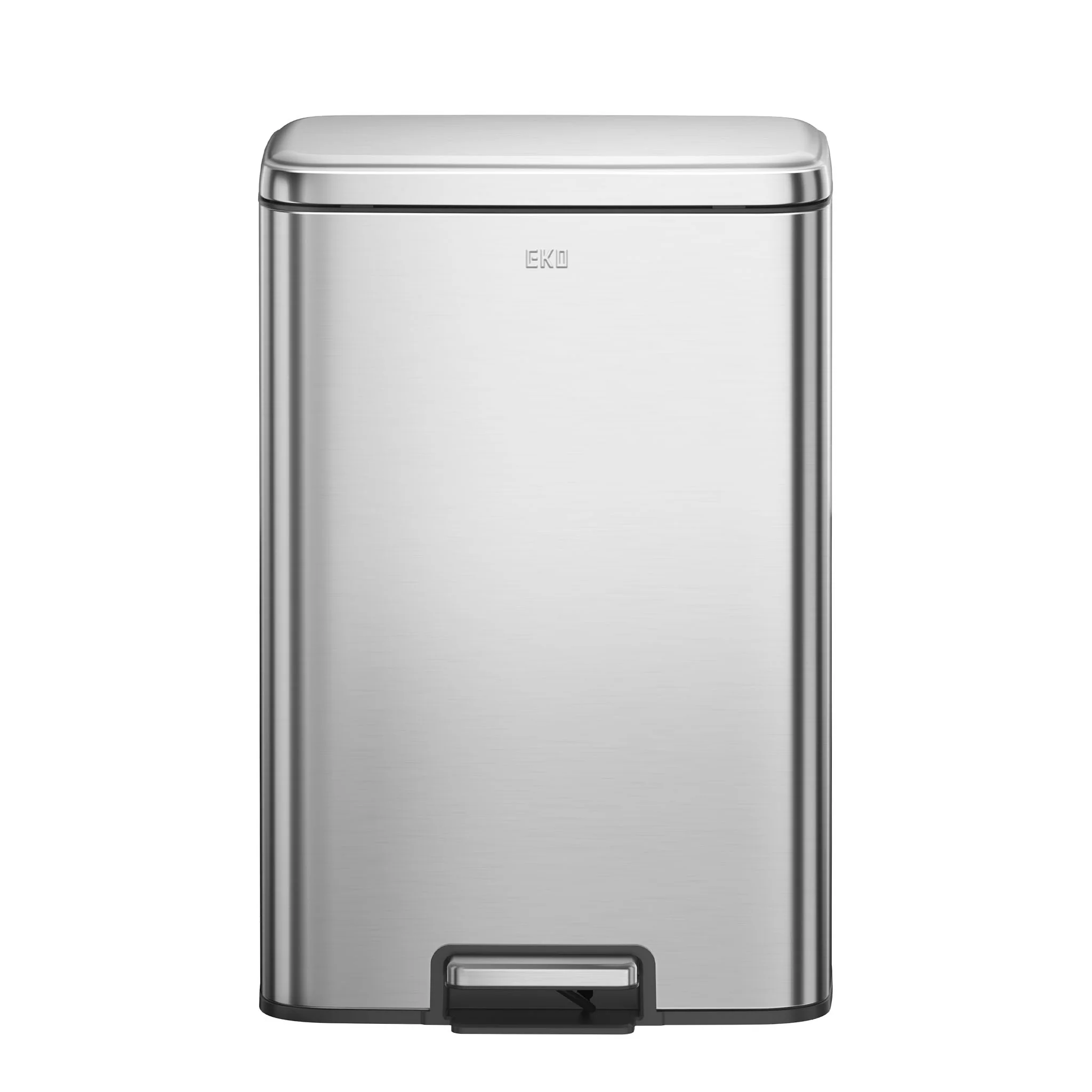 Maxwell Dual Compartment 20L+25L  Step Trash Can-Stainless Steel - Image 7