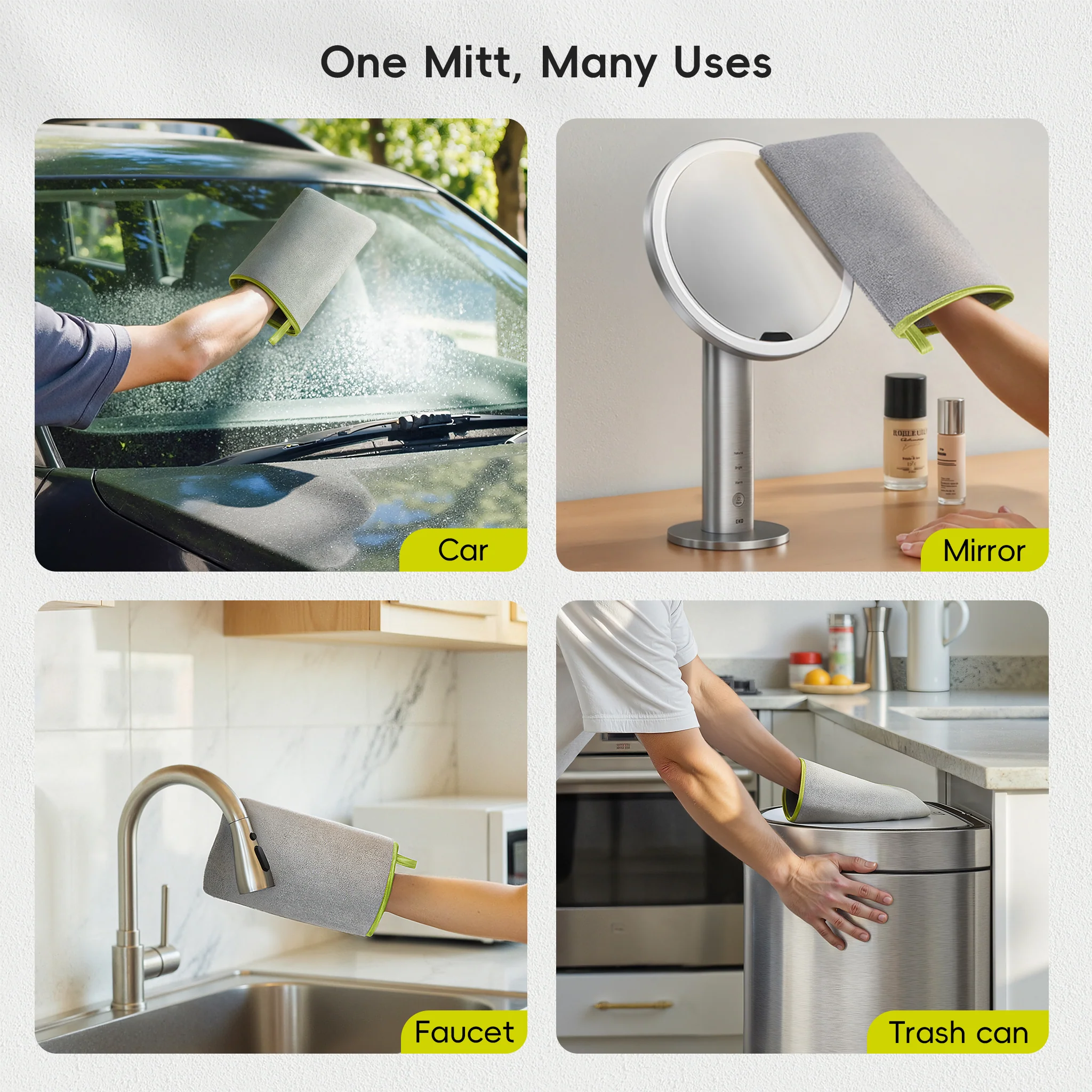 Microfibre Cleaning Mitt for Stainless Steel – Lint-Free Reusable Polishing Cloth & Cleaning Glove - Image 10