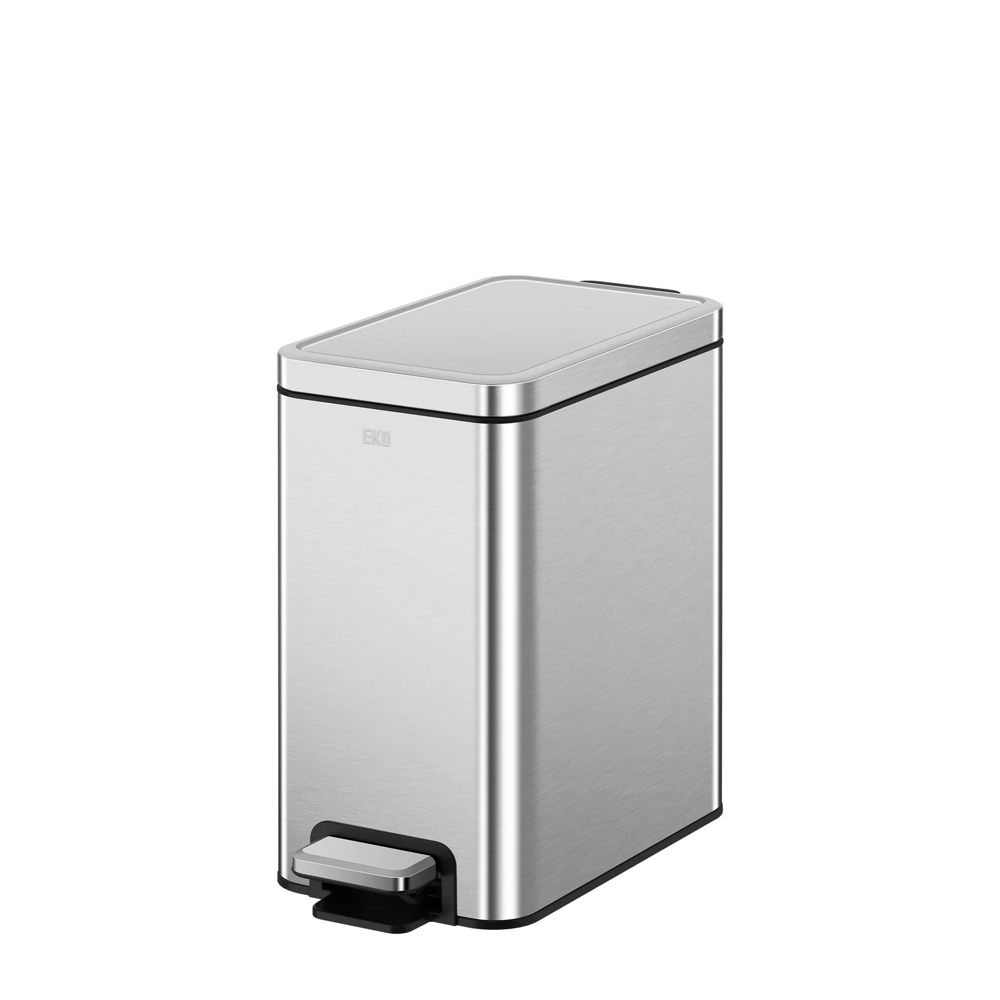 Stella 6 L/1.6 Gal Small Bathroom Step Trash Can - Stainless Steel