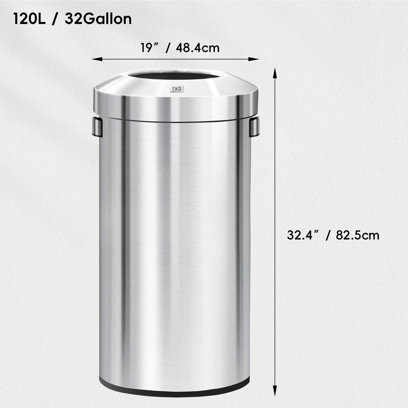 Urban Round Open Top Can Commercial Grade - 120L / 32 Gal - Image 8
