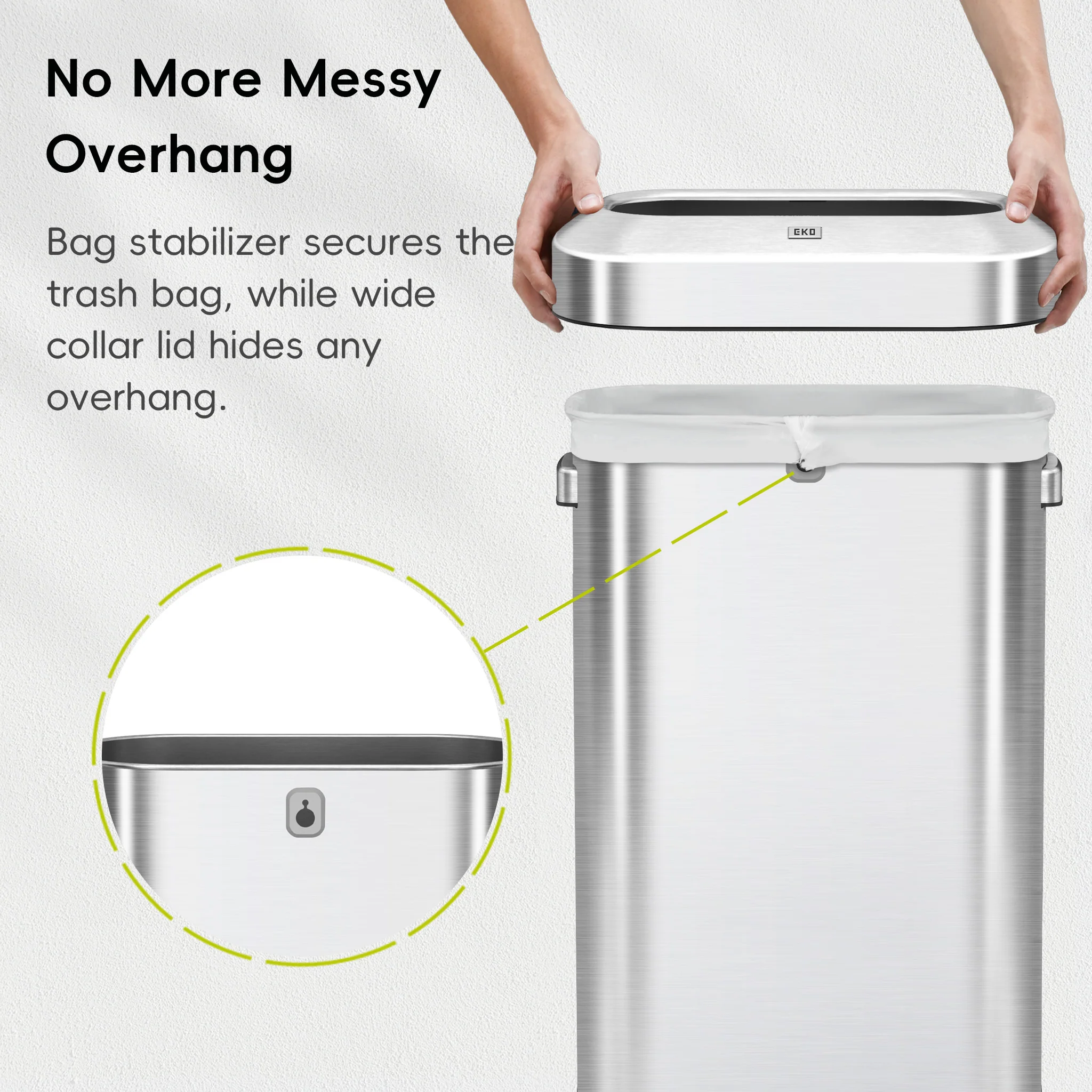 Urban Slim Open Top Can Commercial Grade - 90L / 23.7 Gal - Image 5