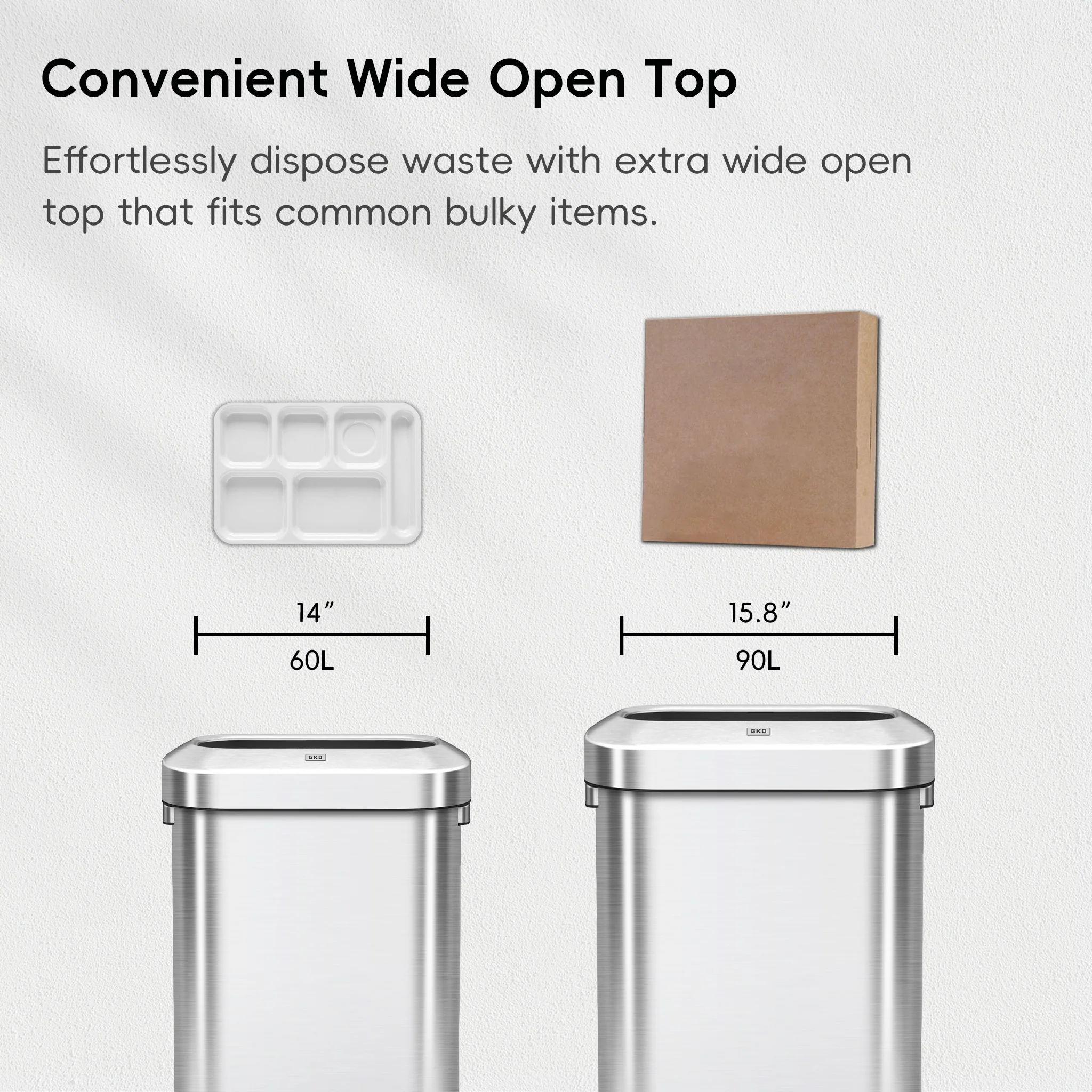 Urban Slim Open Top Can Commercial Grade - 90L / 23.7 Gal - Image 7