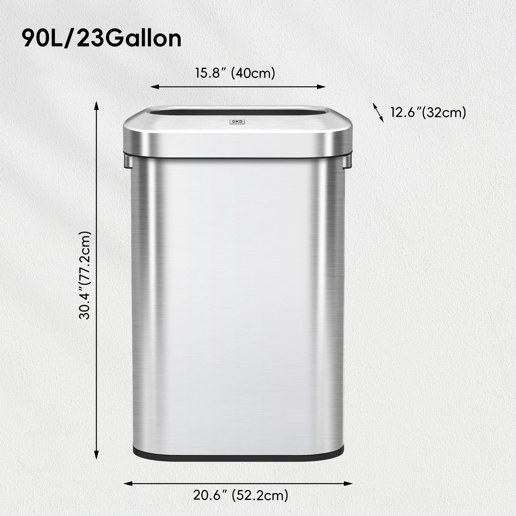 Urban Slim Open Top Can Commercial Grade - 90L / 23.7 Gal - Image 8